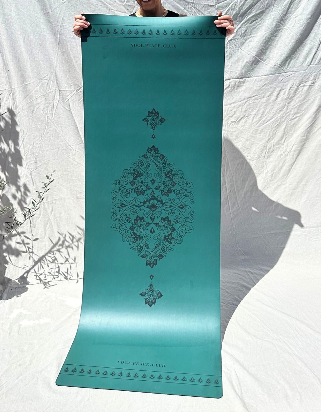 5 mm Deluxe Lotus Forest Yoga Mat + Strap - Yogi Peace Club - YOGA MAT