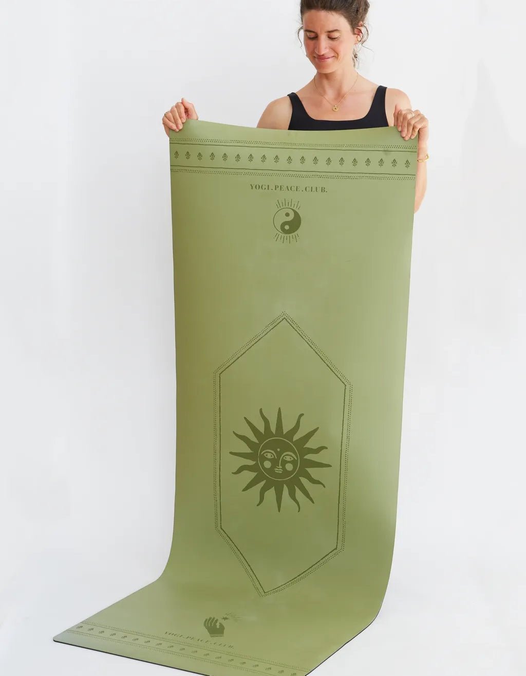 Australia’s Best Eco Yoga Mat | 5mm Non-Slip Green | Yogi Peace Club