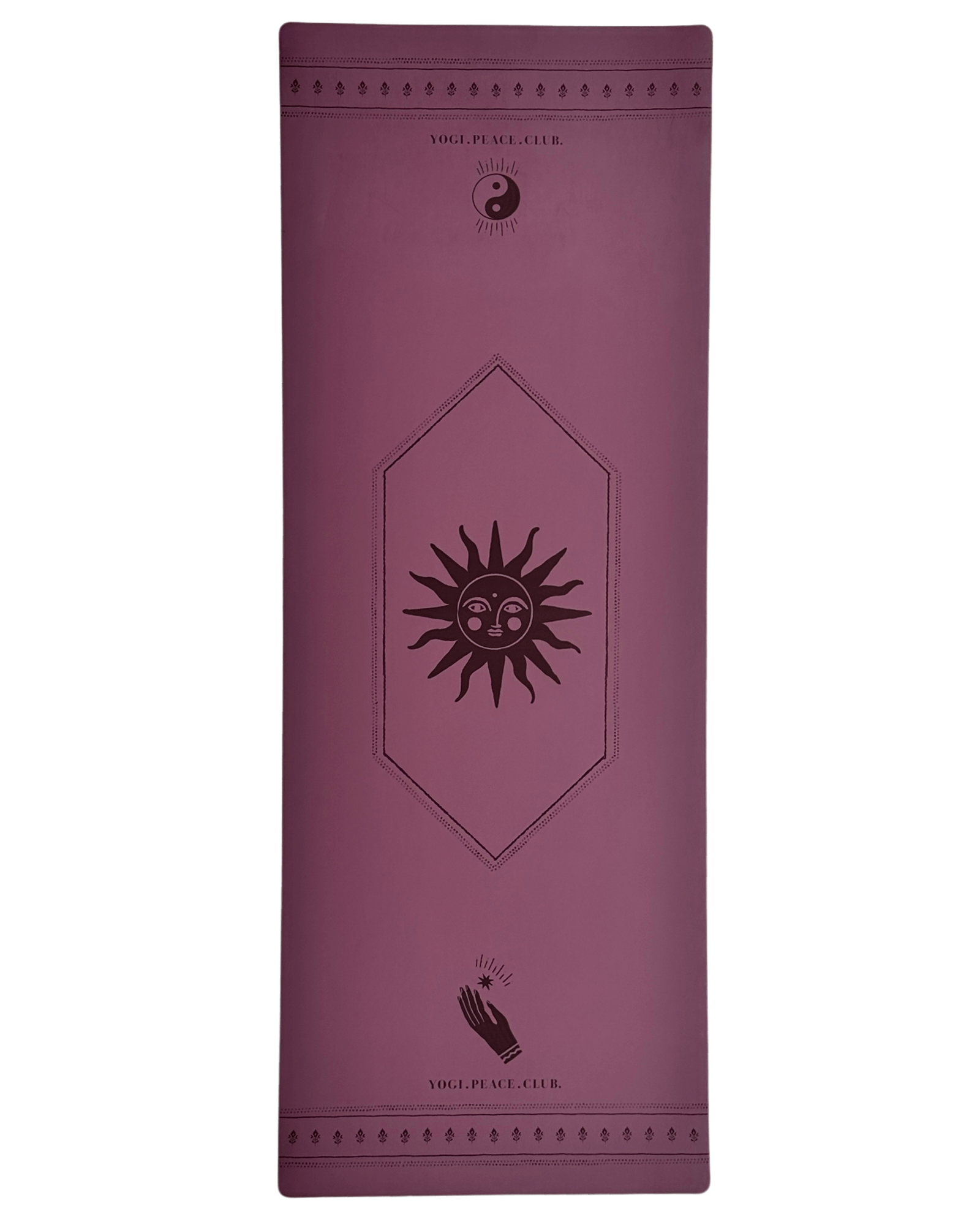 5 mm Yoga Pack - Deluxe Plum Yoga Mat + Block + Strap + Incense - Yogi Peace Club - Yoga Pack