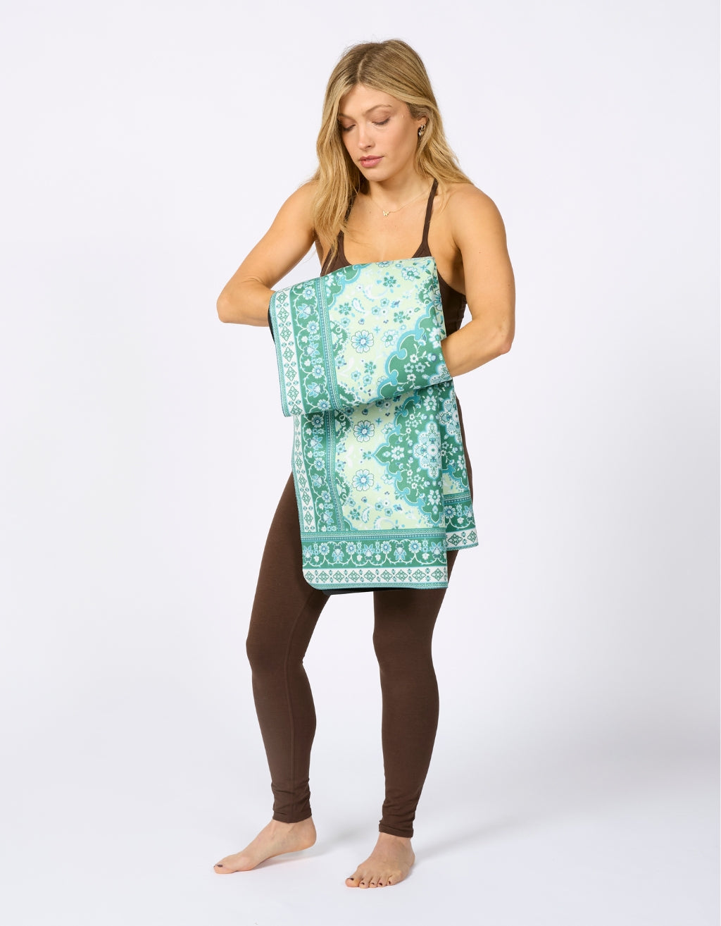 Travel Yoga Mat Mint Tea 1 mm