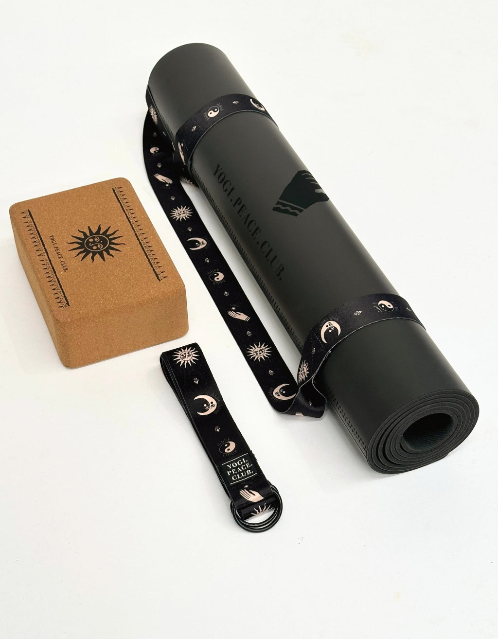 Deluxe Yoga Mat - Black Sun 5 mm