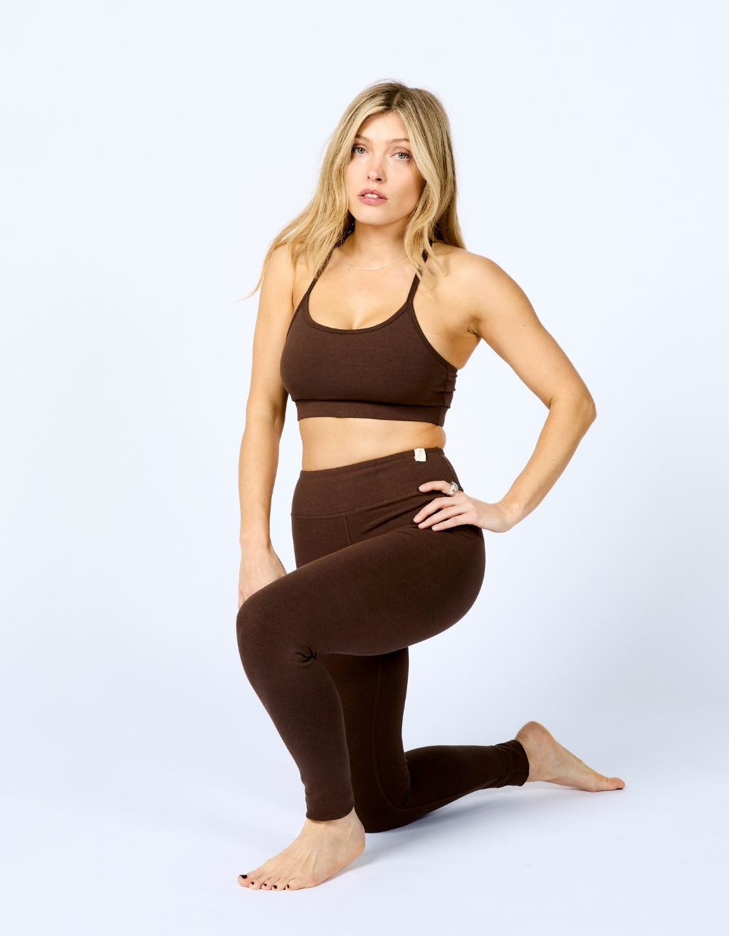 Bamboo Cotton Leggings - Cocoa