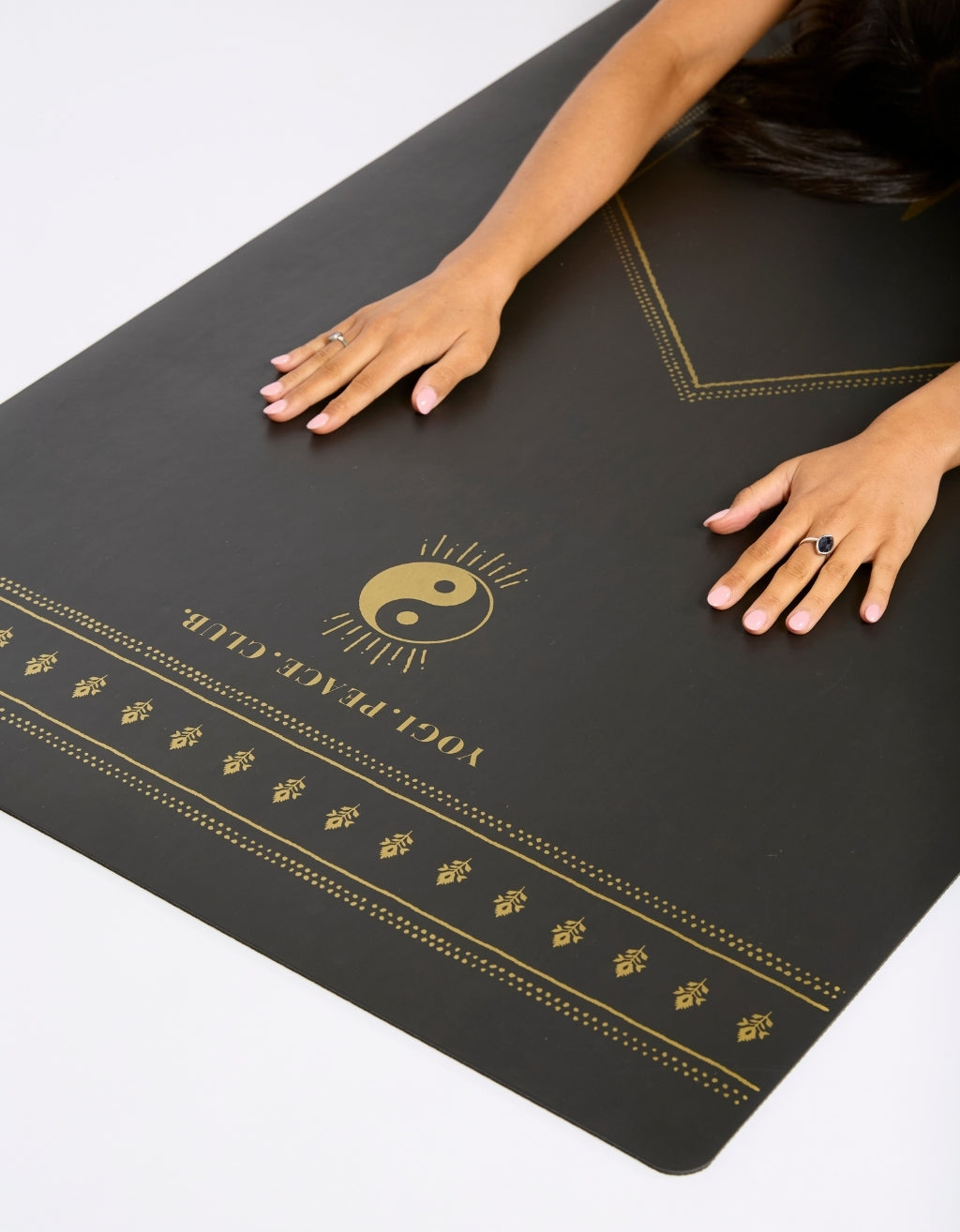 Deluxe Black + Gold Yoga Mat 5 mm