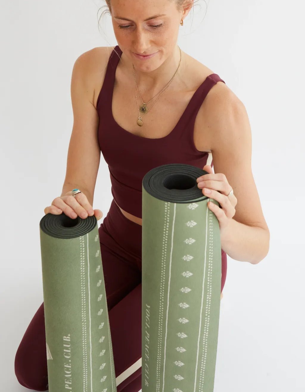 6 mm XL Eco Ceremony Sage Yoga Mat + Strap - Yogi Peace Club - YOGA MAT