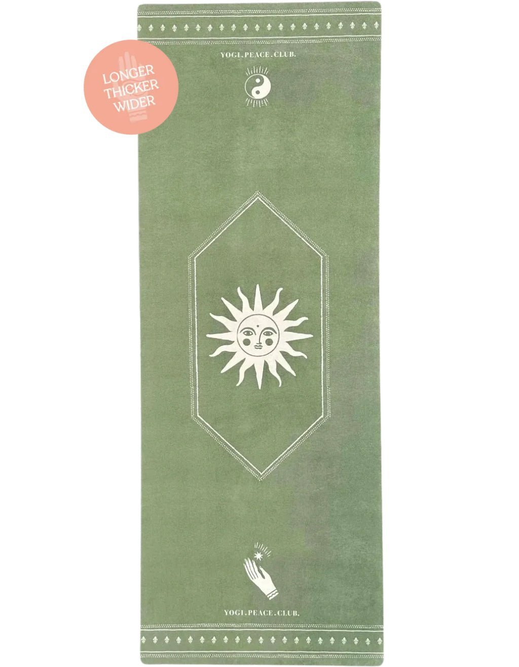 6 mm XL Eco Ceremony Sage Yoga Mat + Strap - Yogi Peace Club - YOGA MAT