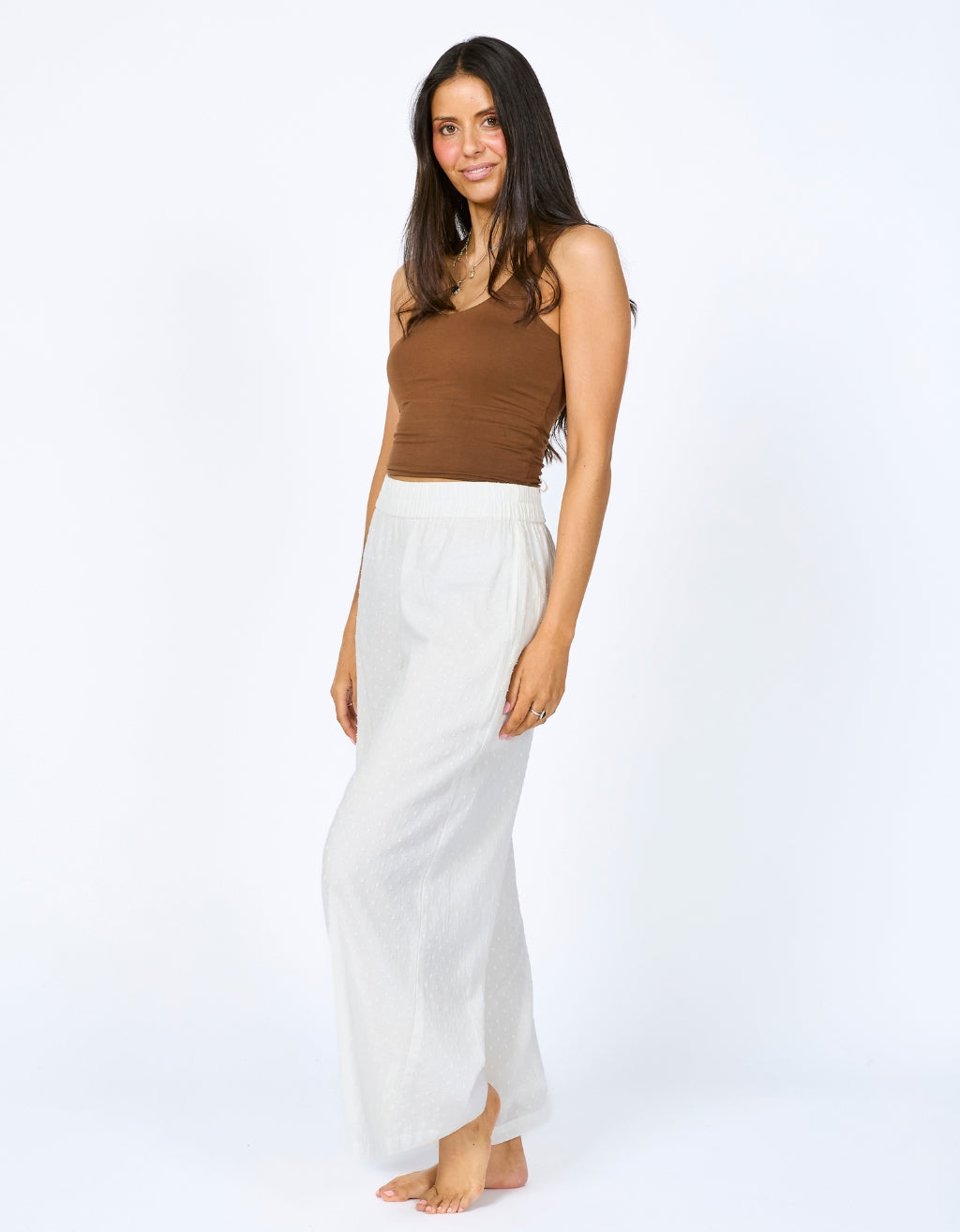 Bamboo Midi Crop - Nutmeg