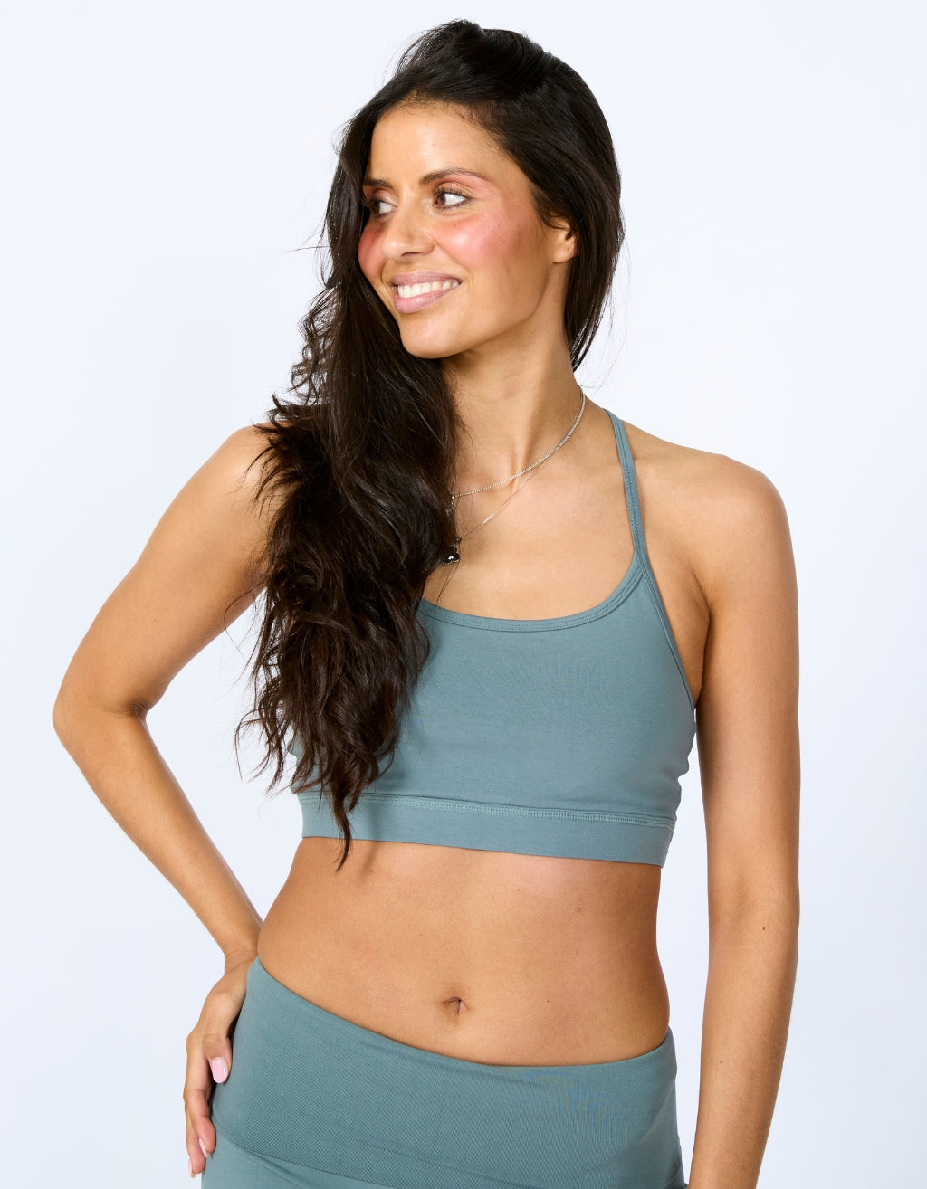 Bamboo Cotton Crop - Fig Green
