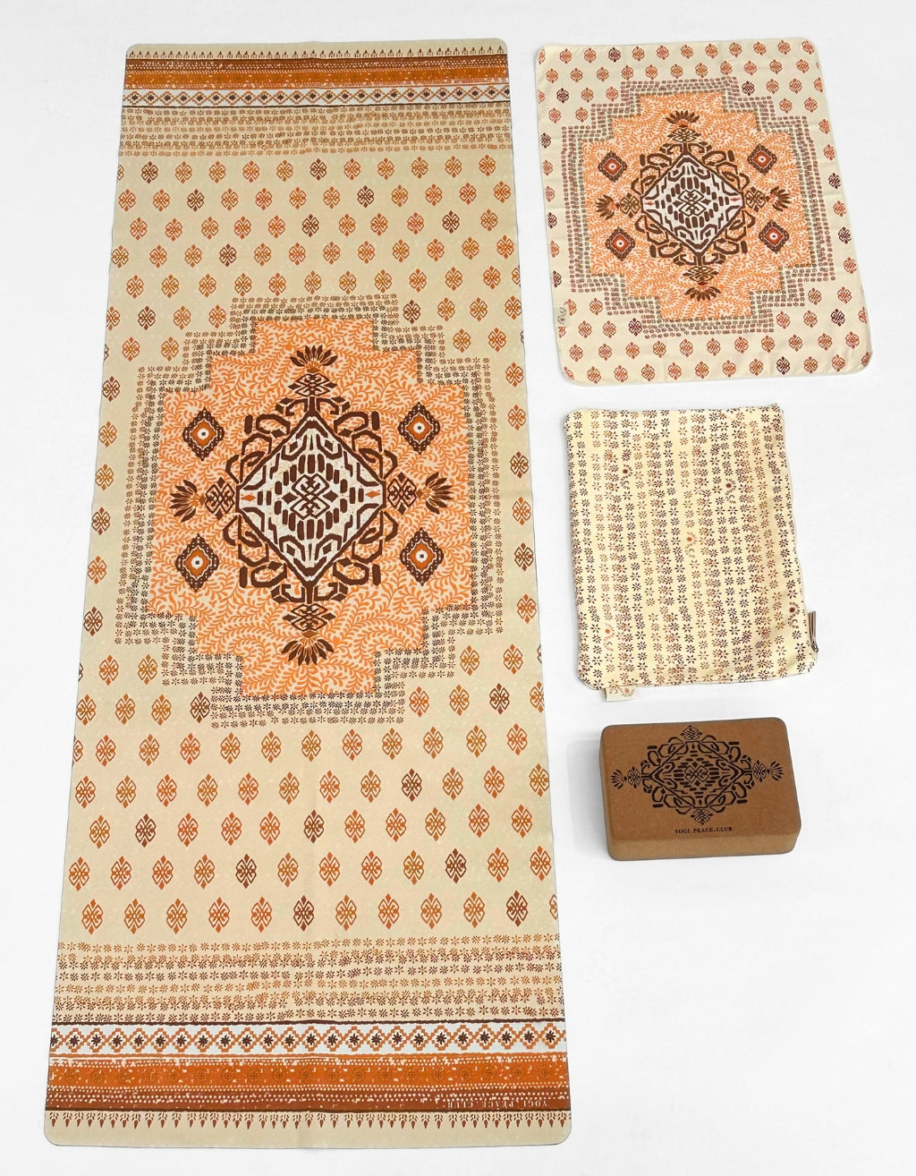 Travel Yoga Mat Bundle - Honey Nomad 1mm