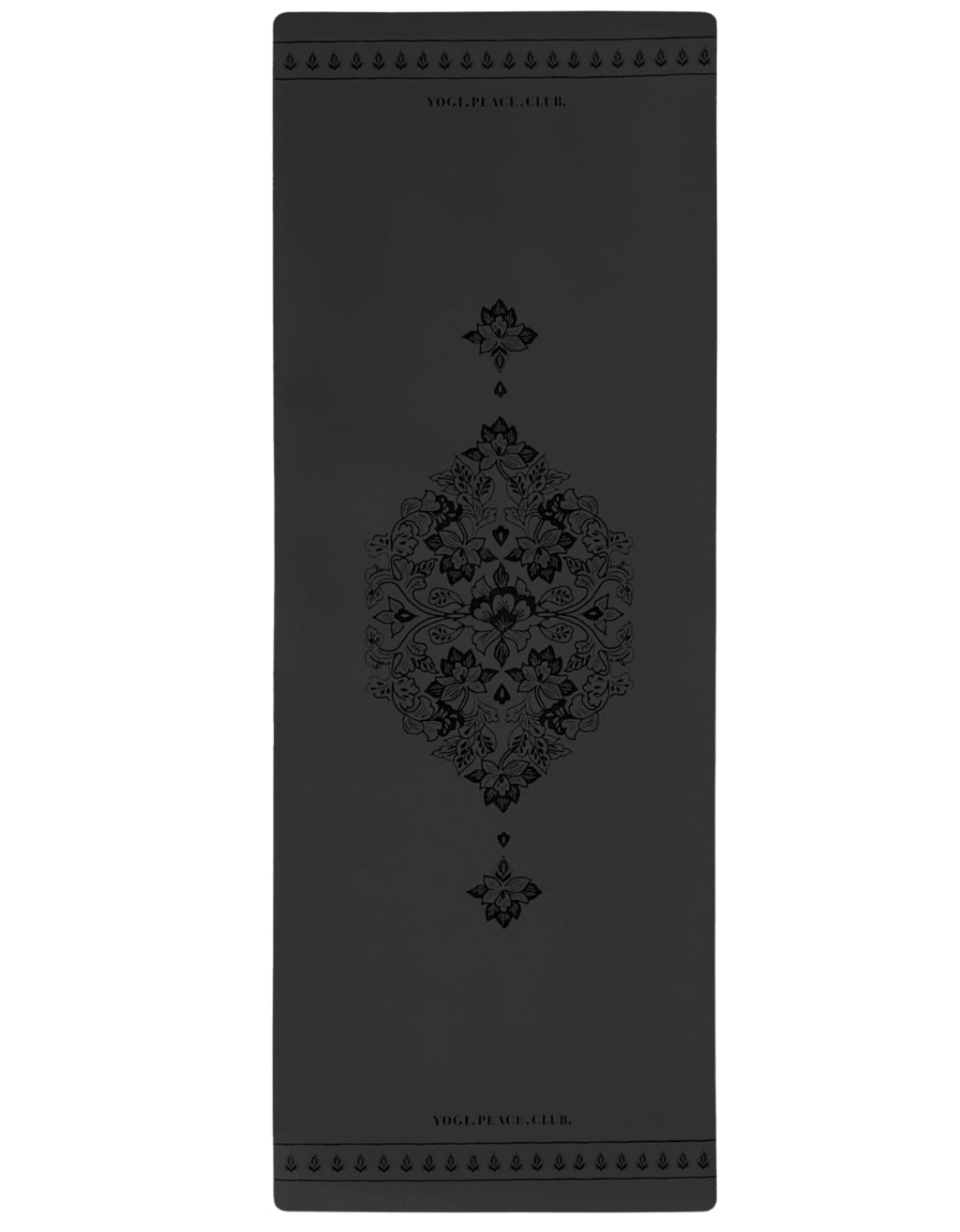 Deluxe Lotus Black Yoga Mat 5 mm
