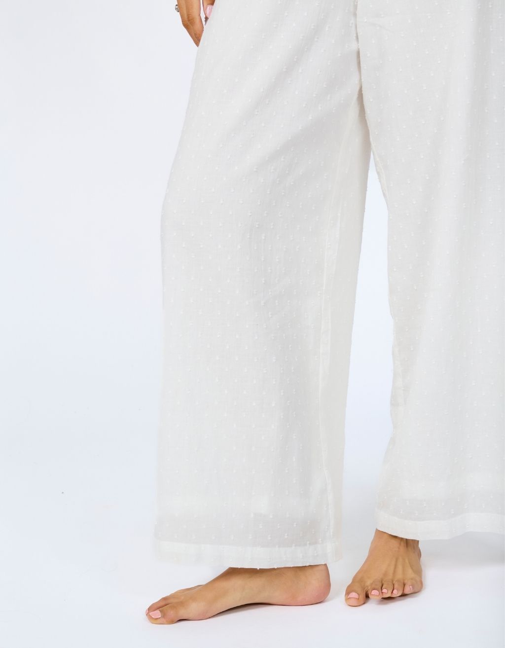 Cotton Yoga Pants - Coconut