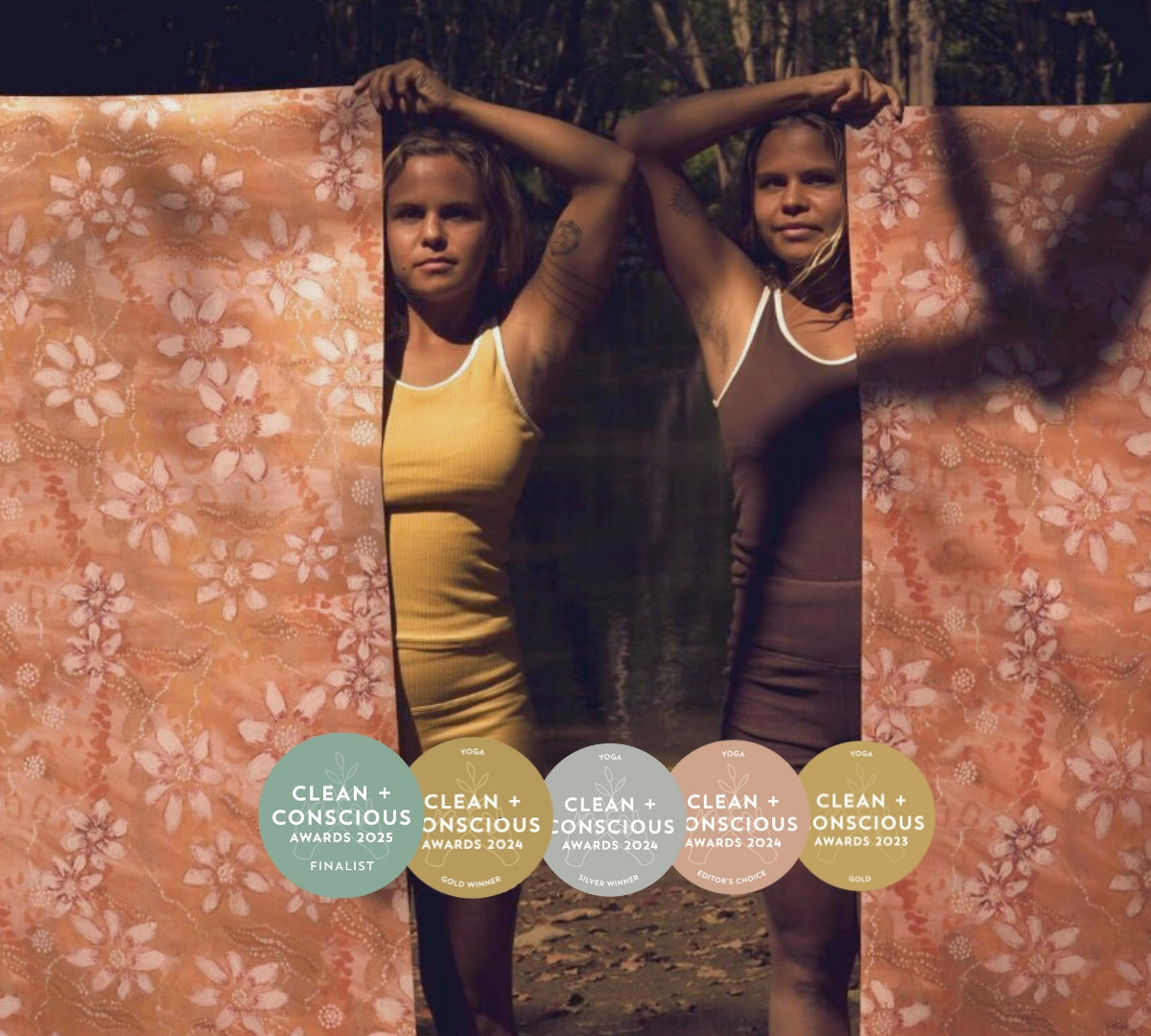 Australia's Best Eco Yoga Mat | 4mm Non-Slip Brown | Yogi Peace Club