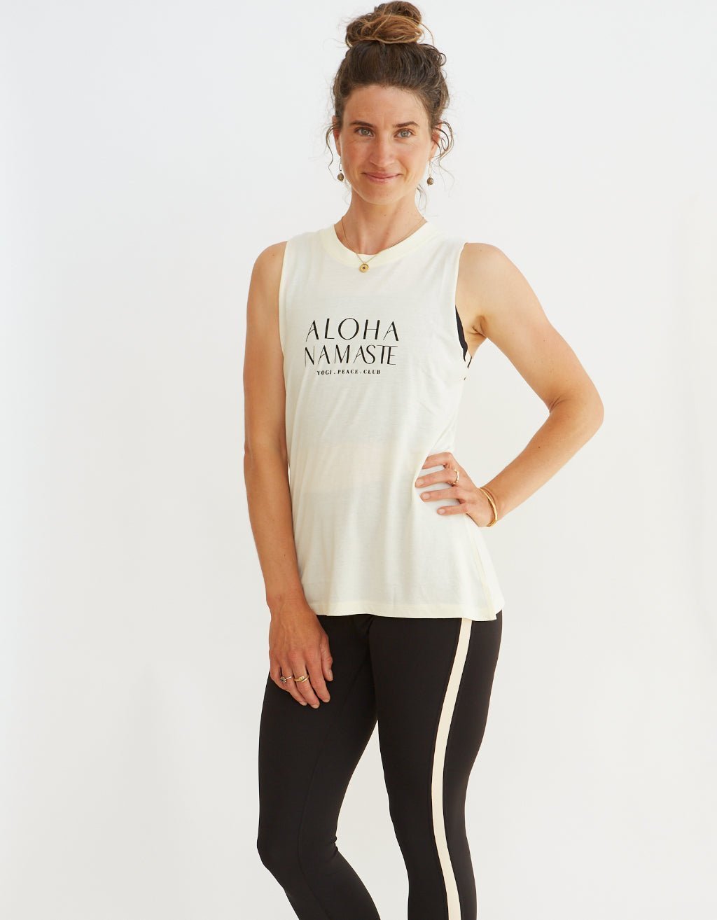 Aloha Namaste Yoga Tank - Yogi Peace Club - Yoga Top