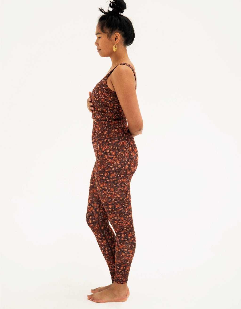 Amber Bloom Yoga Leggings - Yogi Peace Club - YOGA LEGGINGS