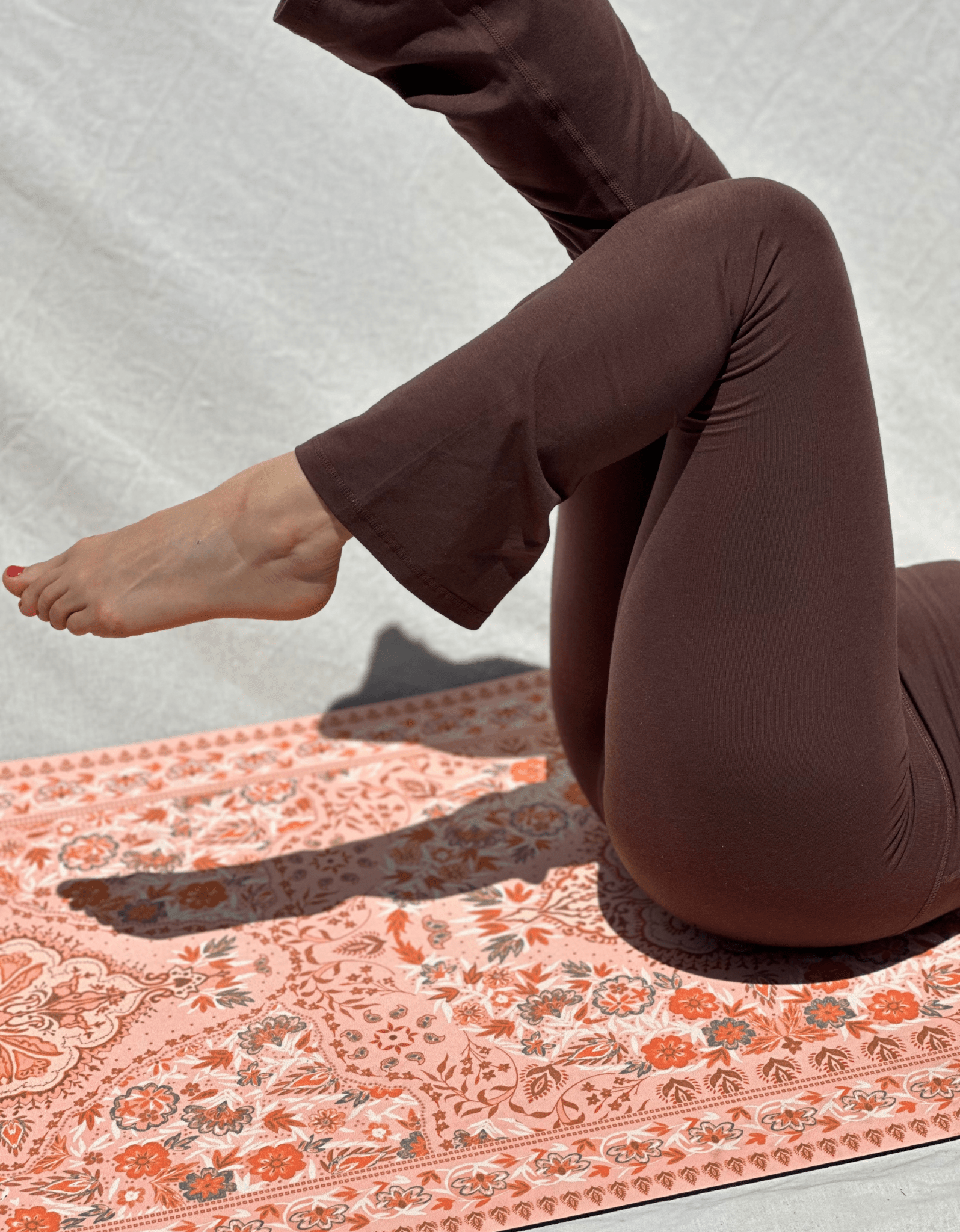 Bamboo Cotton Yoga Flares - Carob - Yogi Peace Club - Yoga Flares