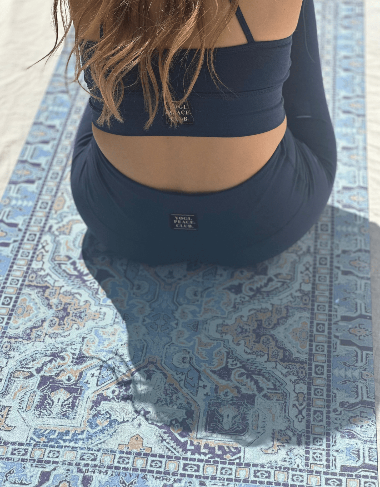 Bamboo Cotton Yoga Flares - Indigo - Yogi Peace Club - Yoga Flares