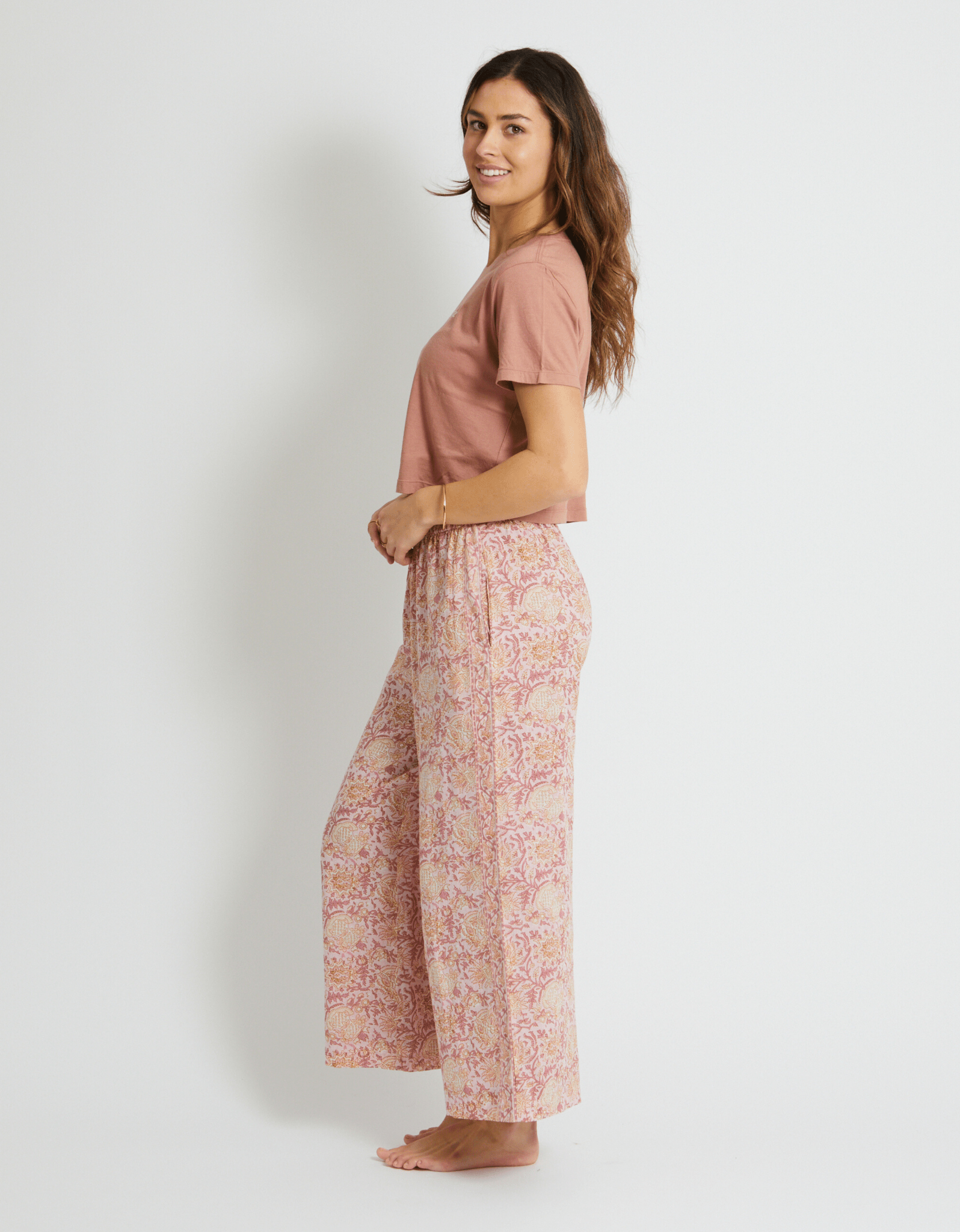 Be Kind Do Yoga Crop Tee - Clay - Yogi Peace Club - Yoga Top