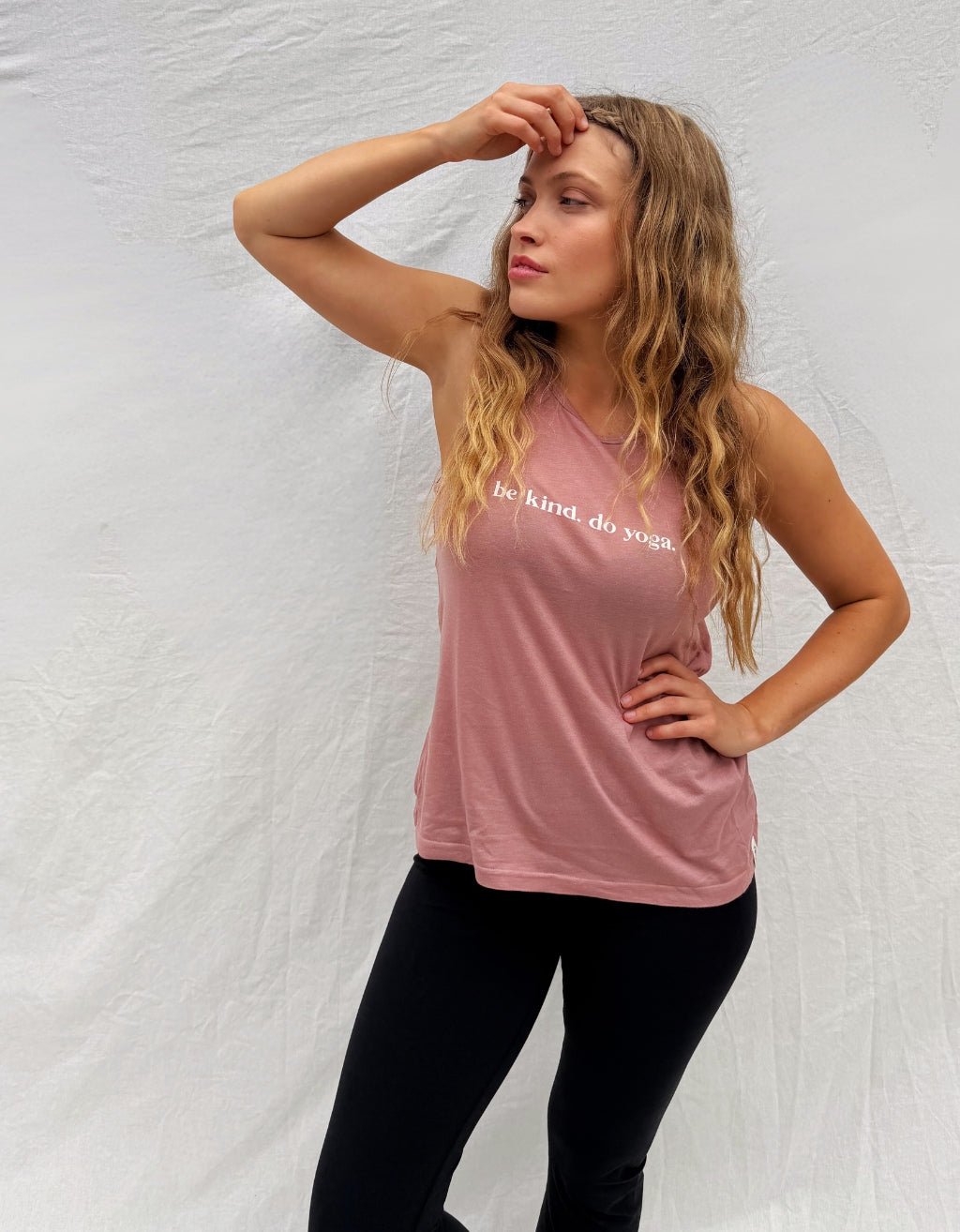 Be Kind Do Yoga Singlet - Clay - Yogi Peace Club - Yoga Top