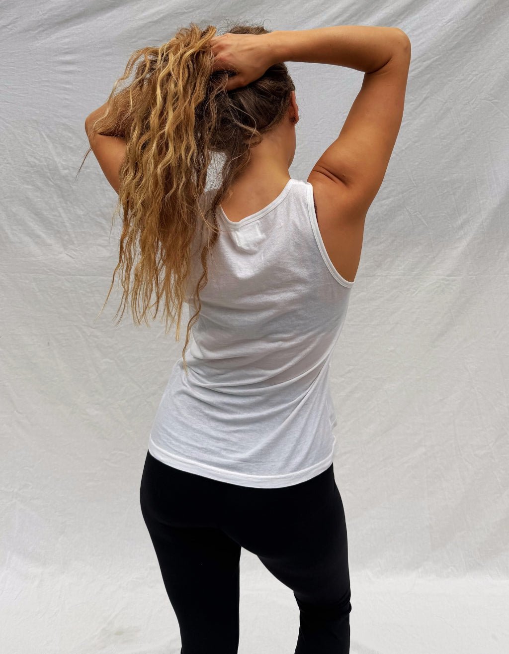 Be Kind Do Yoga Singlet - Cream - Yogi Peace Club - Yoga Top