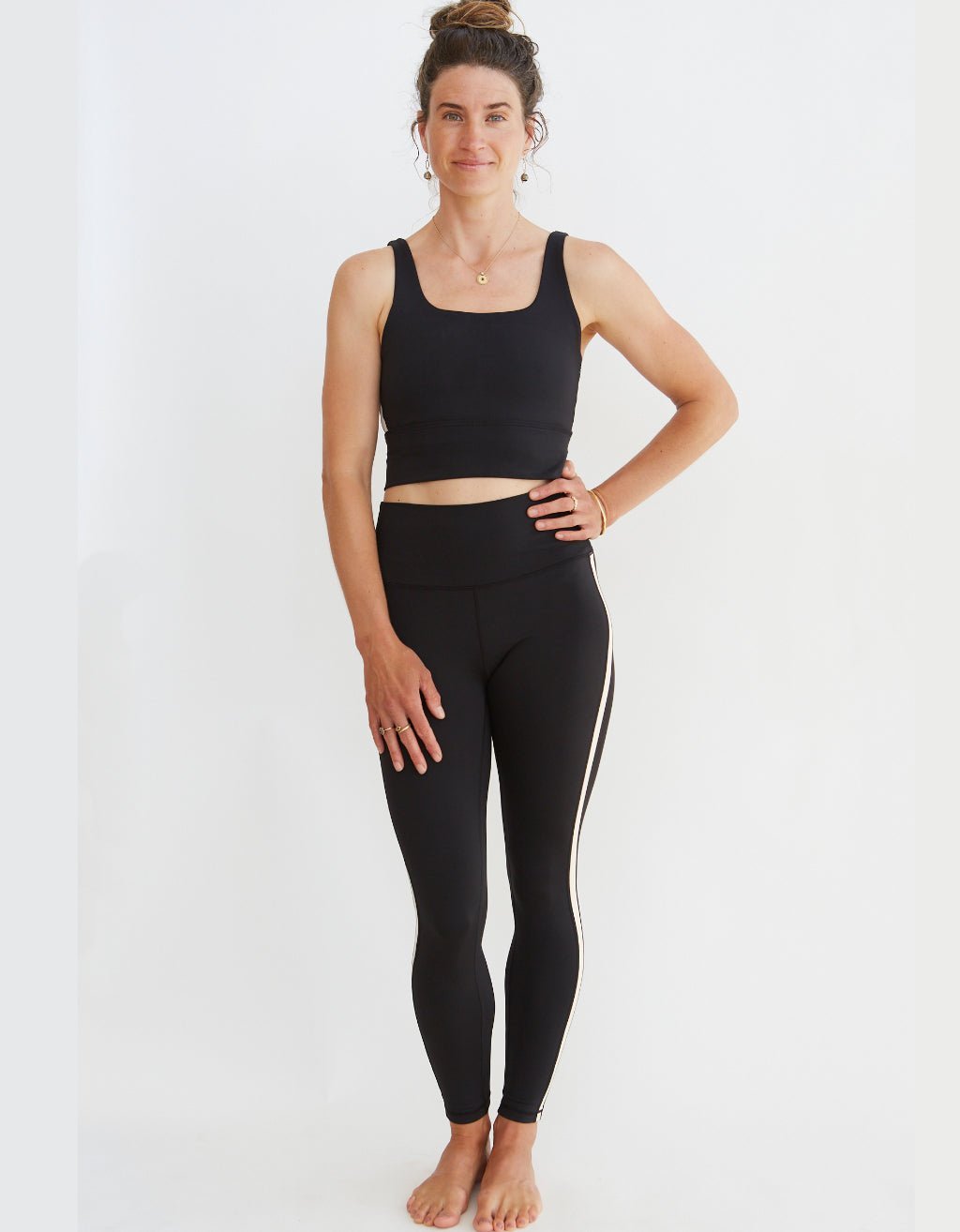 Black Yoga Legging - Yogi Peace Club - YOGA LEGGINGS