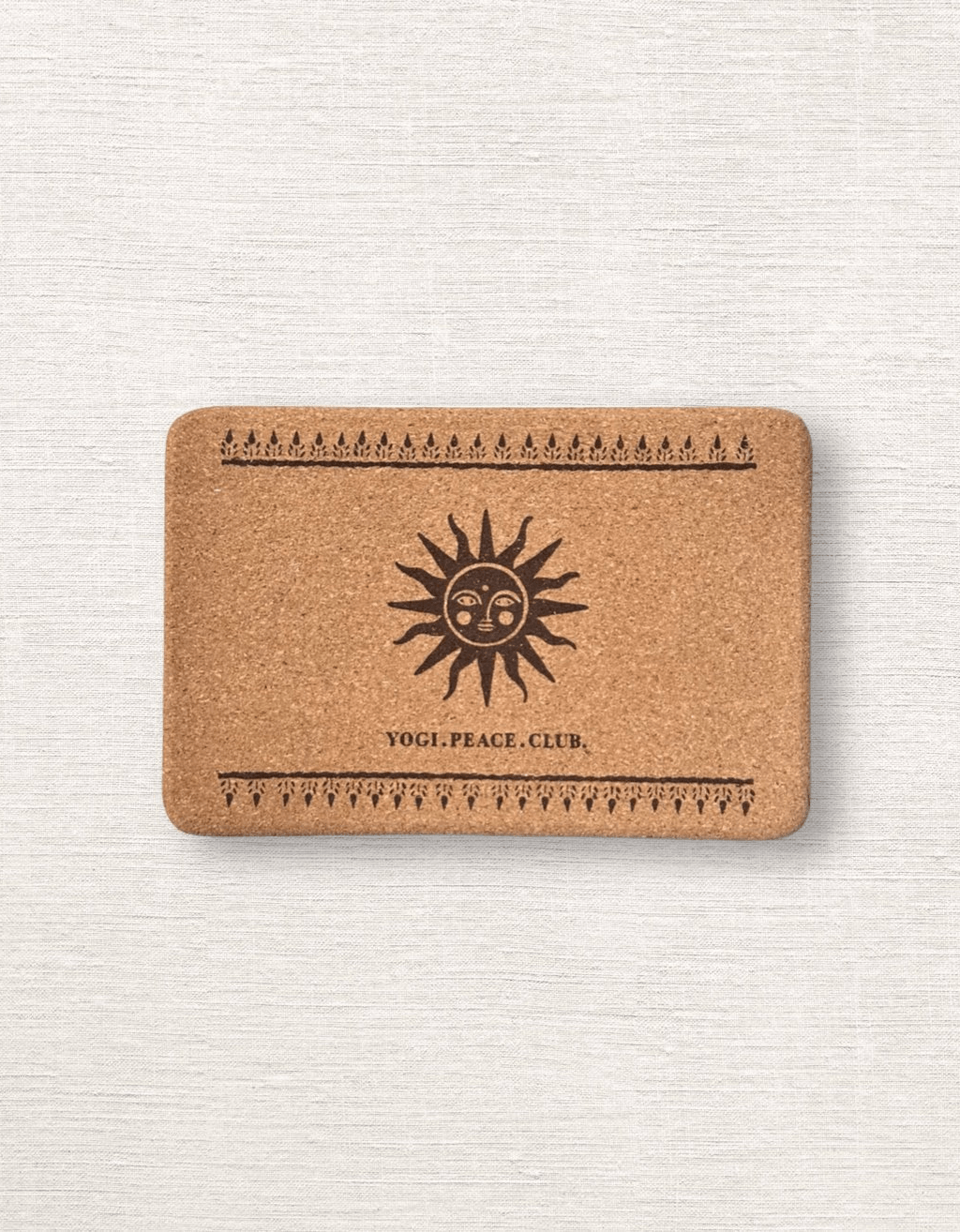 Cork Yoga Block - Sun Block - Yogi Peace Club - Yoga Block