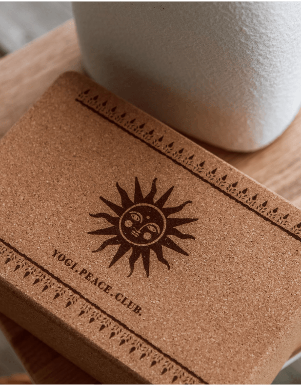 Cork Yoga Block - Sun Block - Yogi Peace Club - Yoga Block