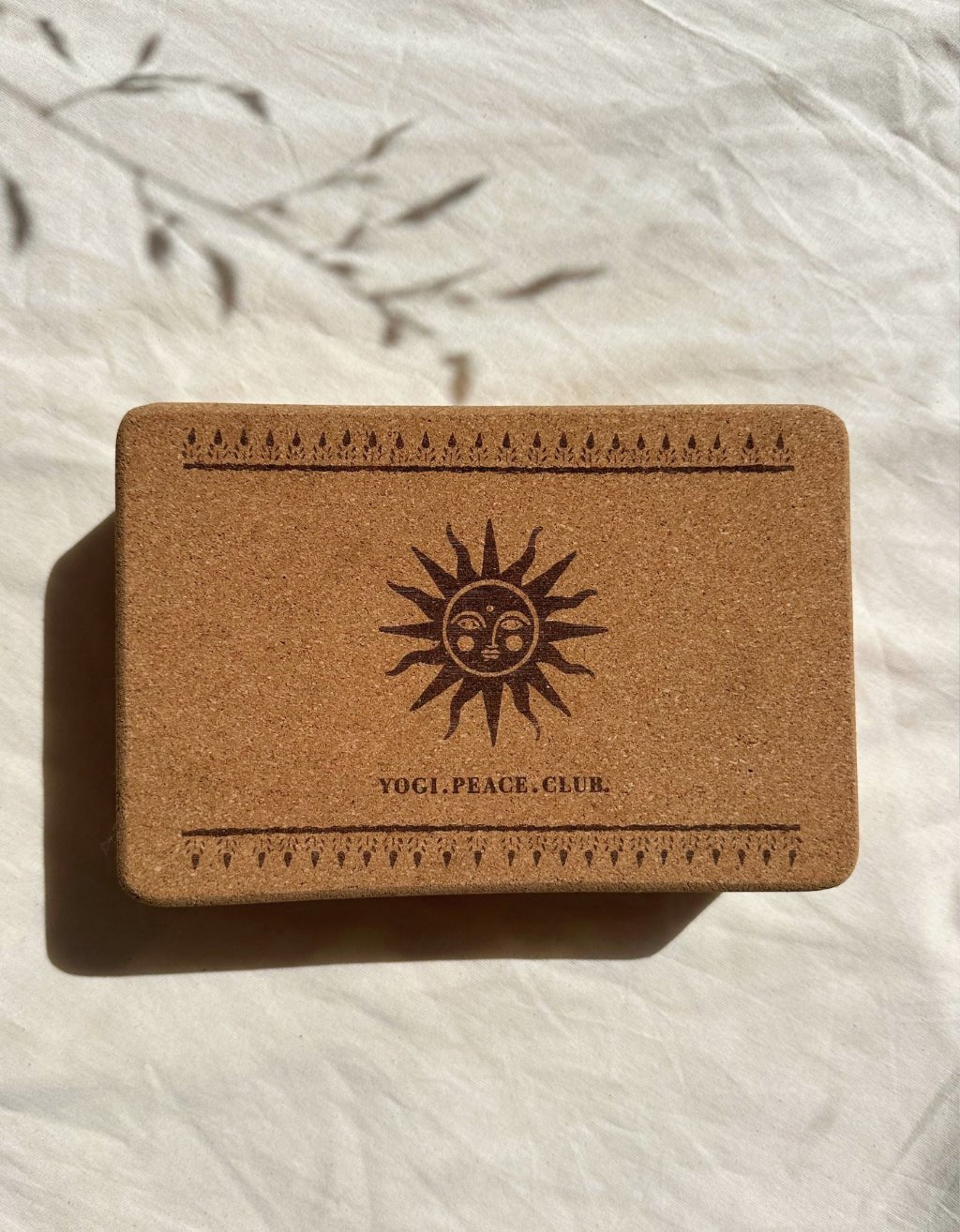 Cork Yoga Block - Sun Block - Yogi Peace Club - Yoga Block