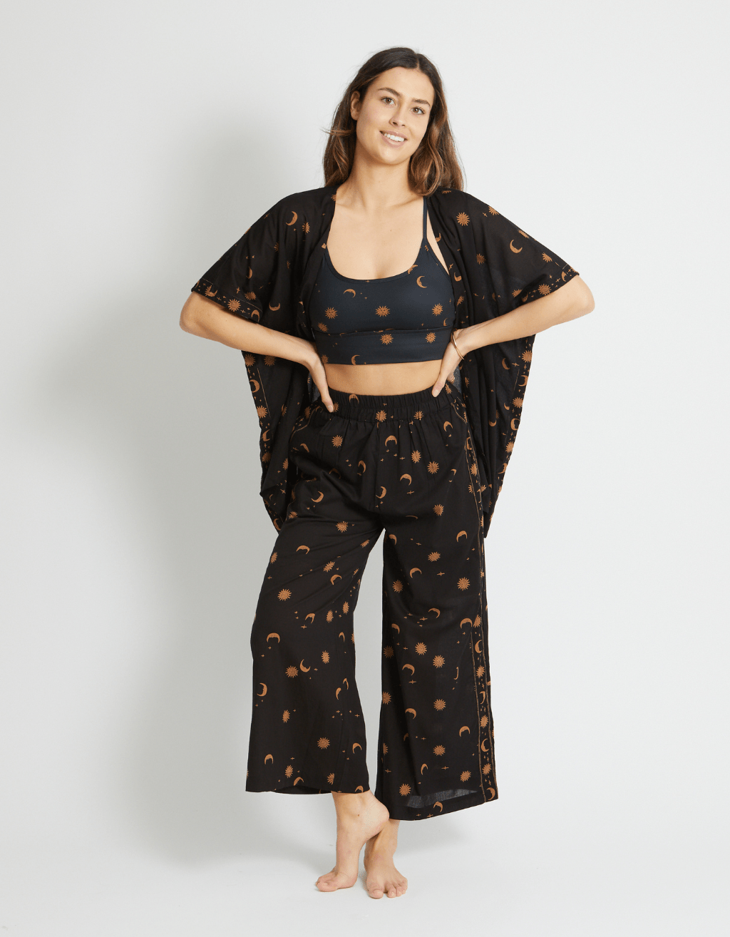 Cotton Yoga Kimono - Mystic - Yogi Peace Club - YOGA WRAP