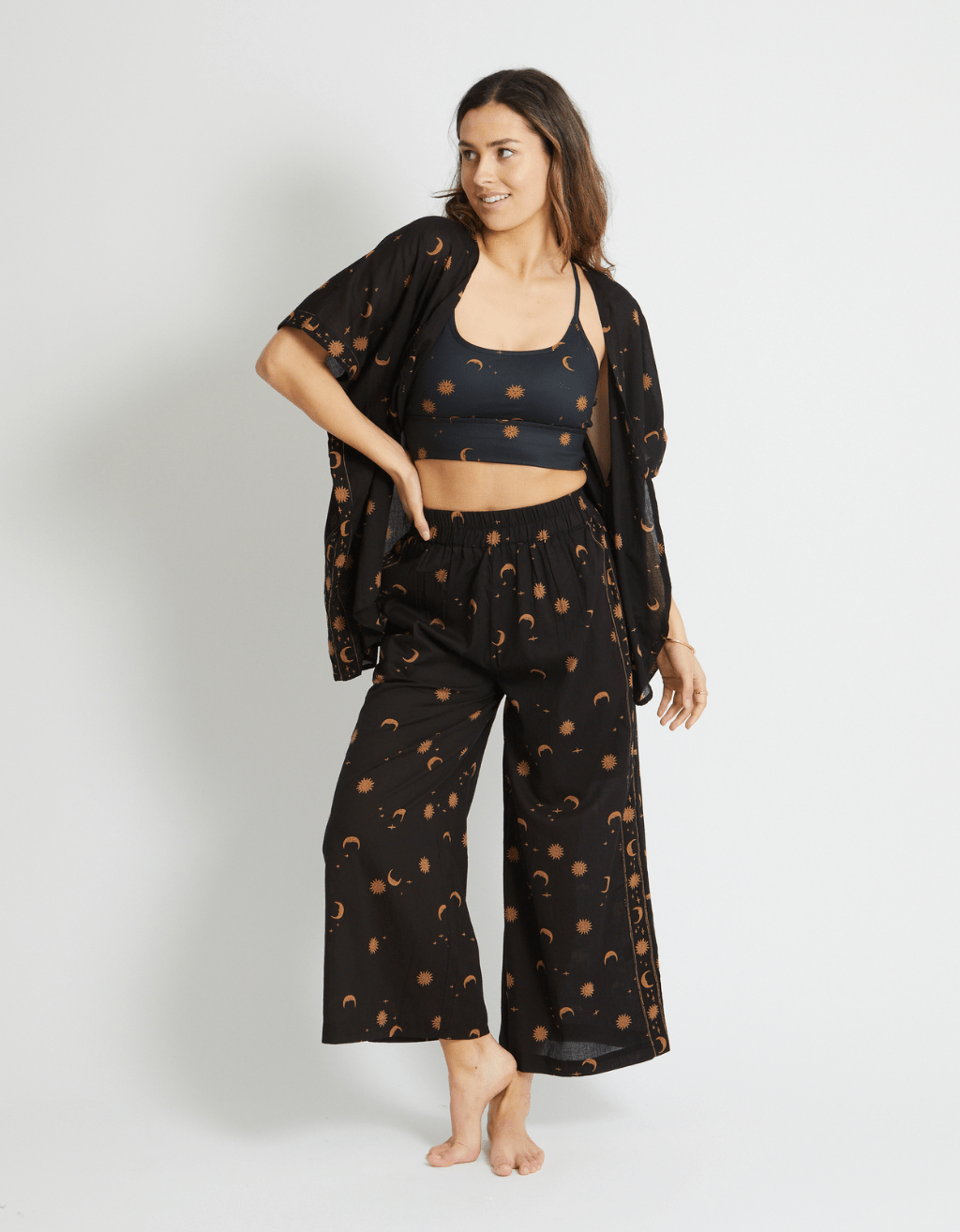 Cotton Yoga Kimono - Mystic - Yogi Peace Club - YOGA WRAP