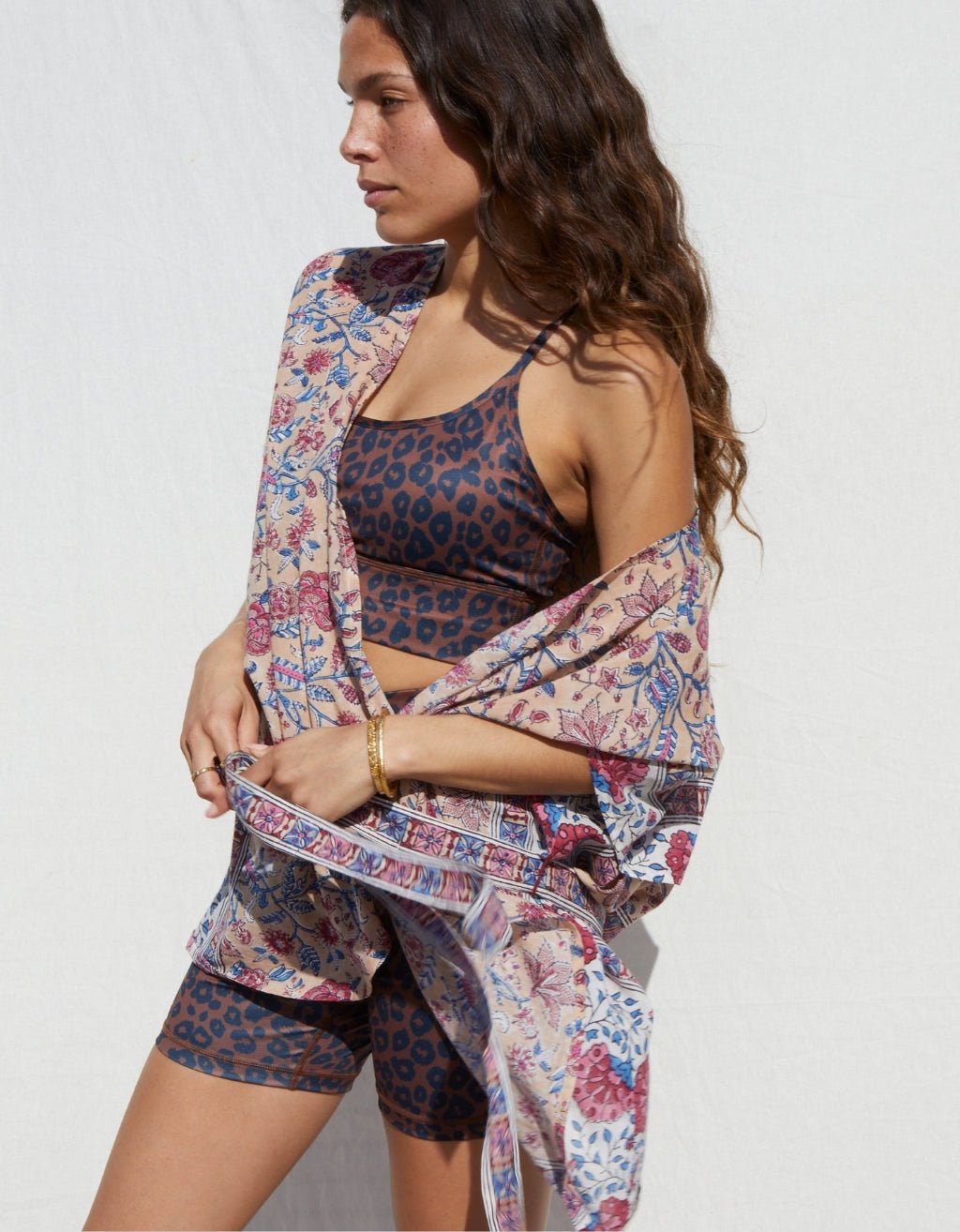 Cotton Yoga Kimono - Rose - Yogi Peace Club - YOGA WRAP