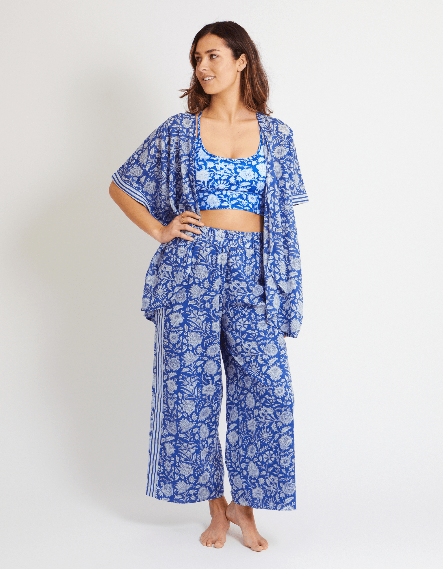 Cotton Yoga Kimono Santorini - COMING SOON - Yogi Peace Club - Yoga Clothing