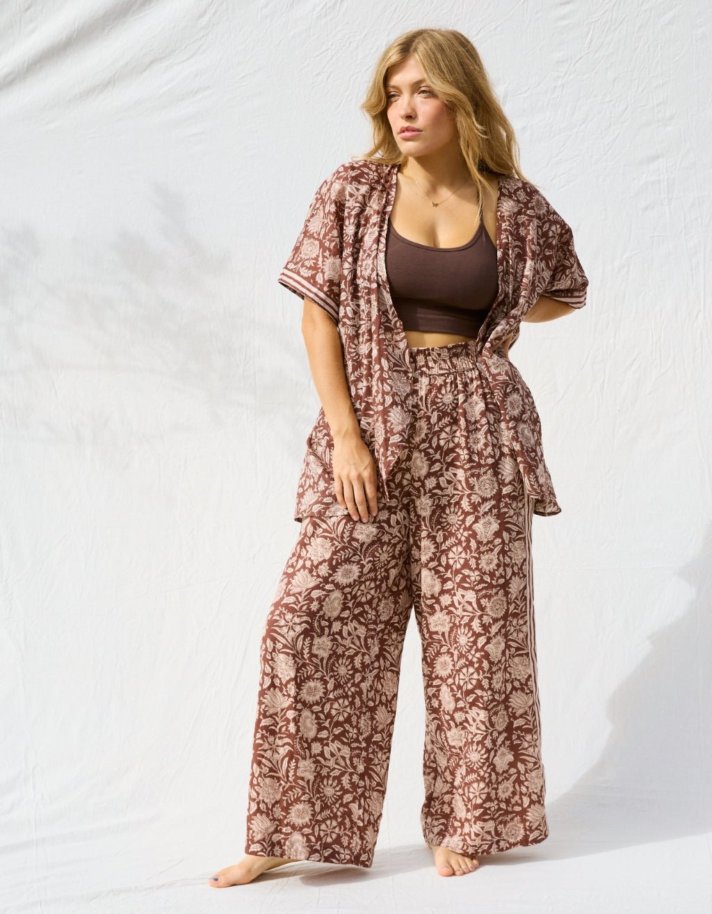 Cotton Yoga Kimono - Shanti - Yogi Peace Club - 