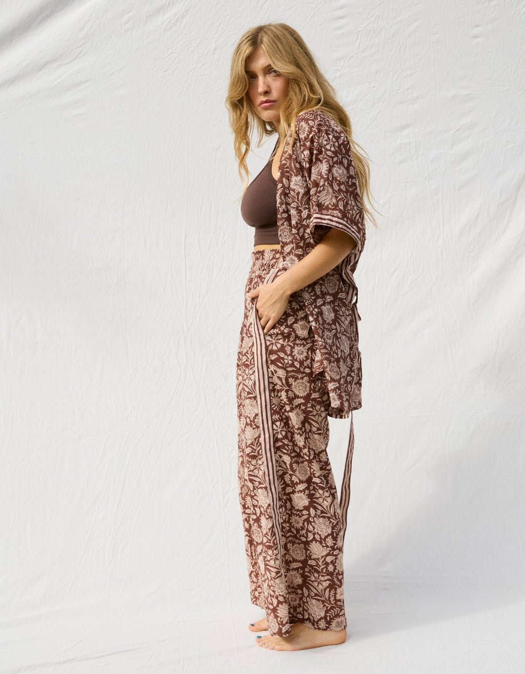 Cotton Yoga Kimono - Shanti - Yogi Peace Club - 