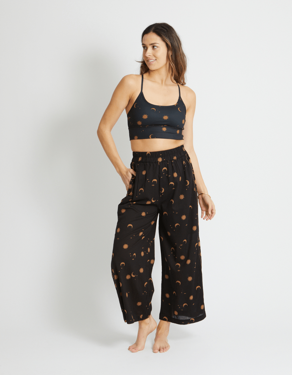 Cotton Yoga Pants - Mystic - Yogi Peace Club - YOGA PANTS