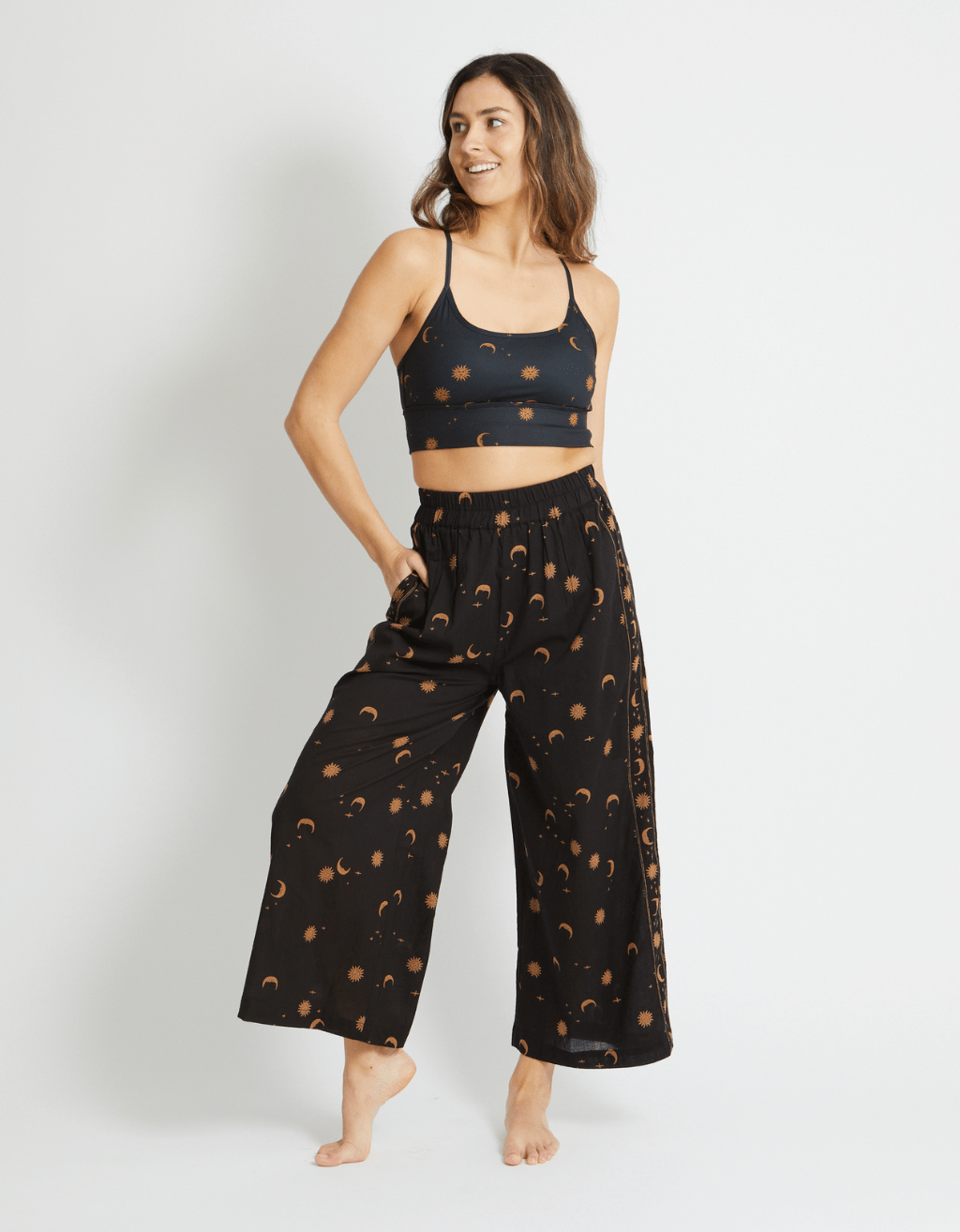 Cotton Yoga Pants - Mystic - Yogi Peace Club - YOGA PANTS