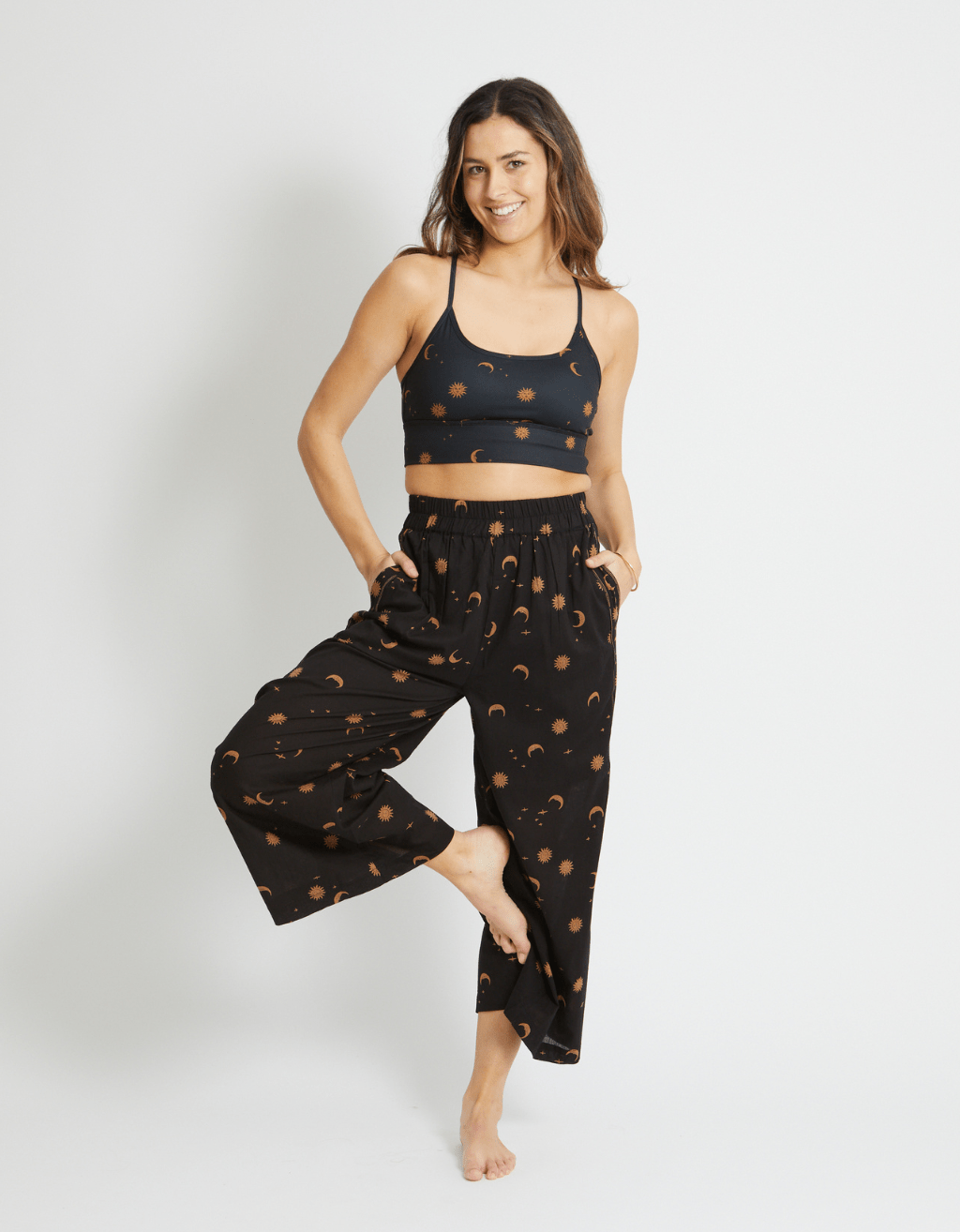 Cotton Yoga Pants - Mystic - Yogi Peace Club - YOGA PANTS