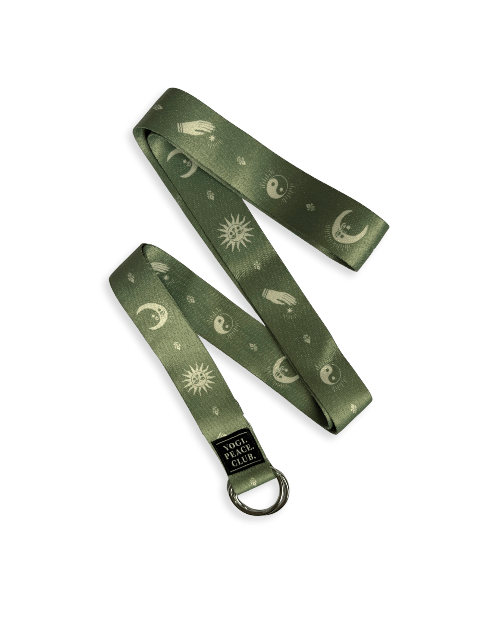 D - Ring Yoga Strap - Ceremony Sage - Yogi Peace Club - Yoga Accessories