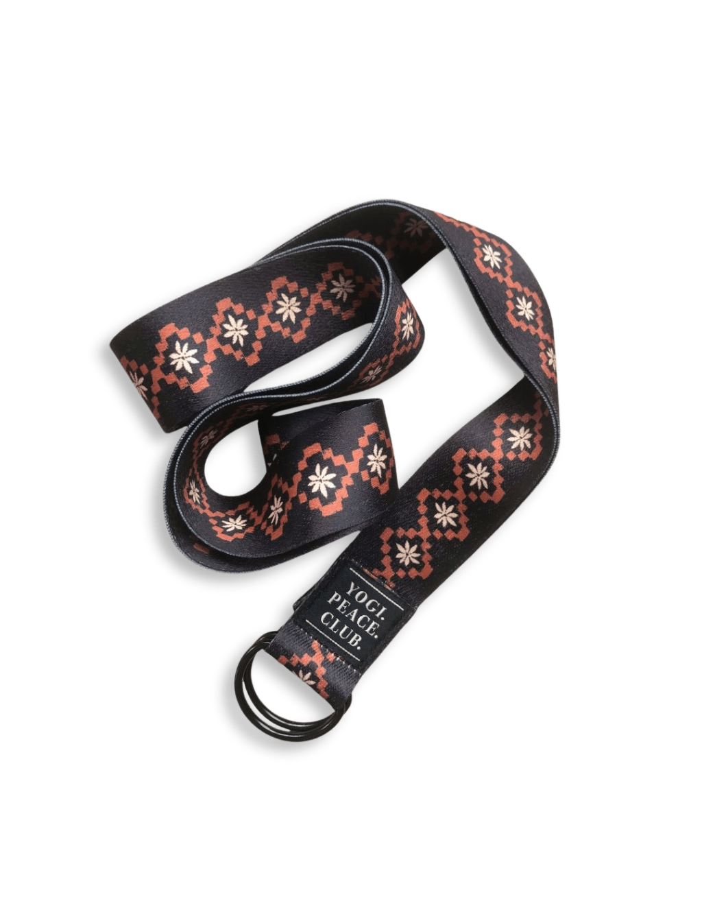 D - Ring Yoga Strap - Nomad Carob - Yogi Peace Club - Yoga Accessories