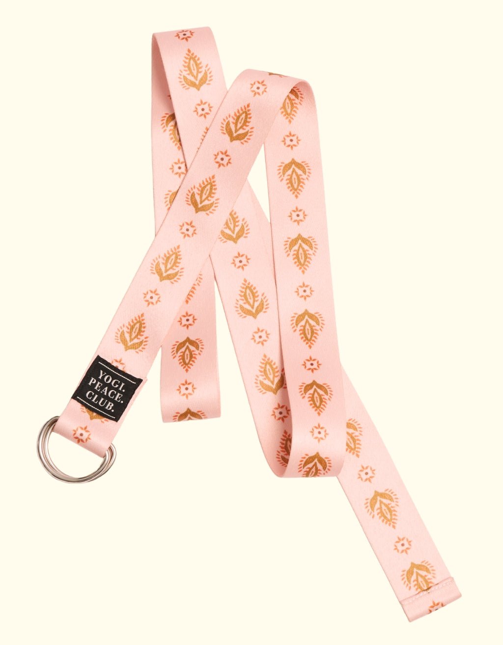 D - Ring Yoga Strap - Salty Peach - Yogi Peace Club - Yoga Strap
