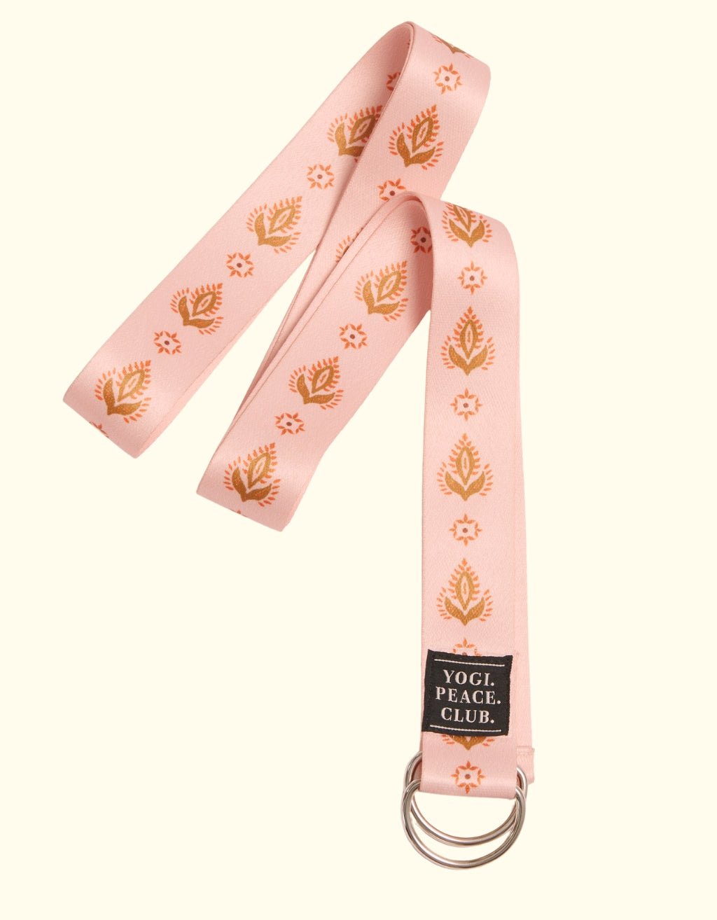 D - Ring Yoga Strap - Salty Peach - Yogi Peace Club - Yoga Strap