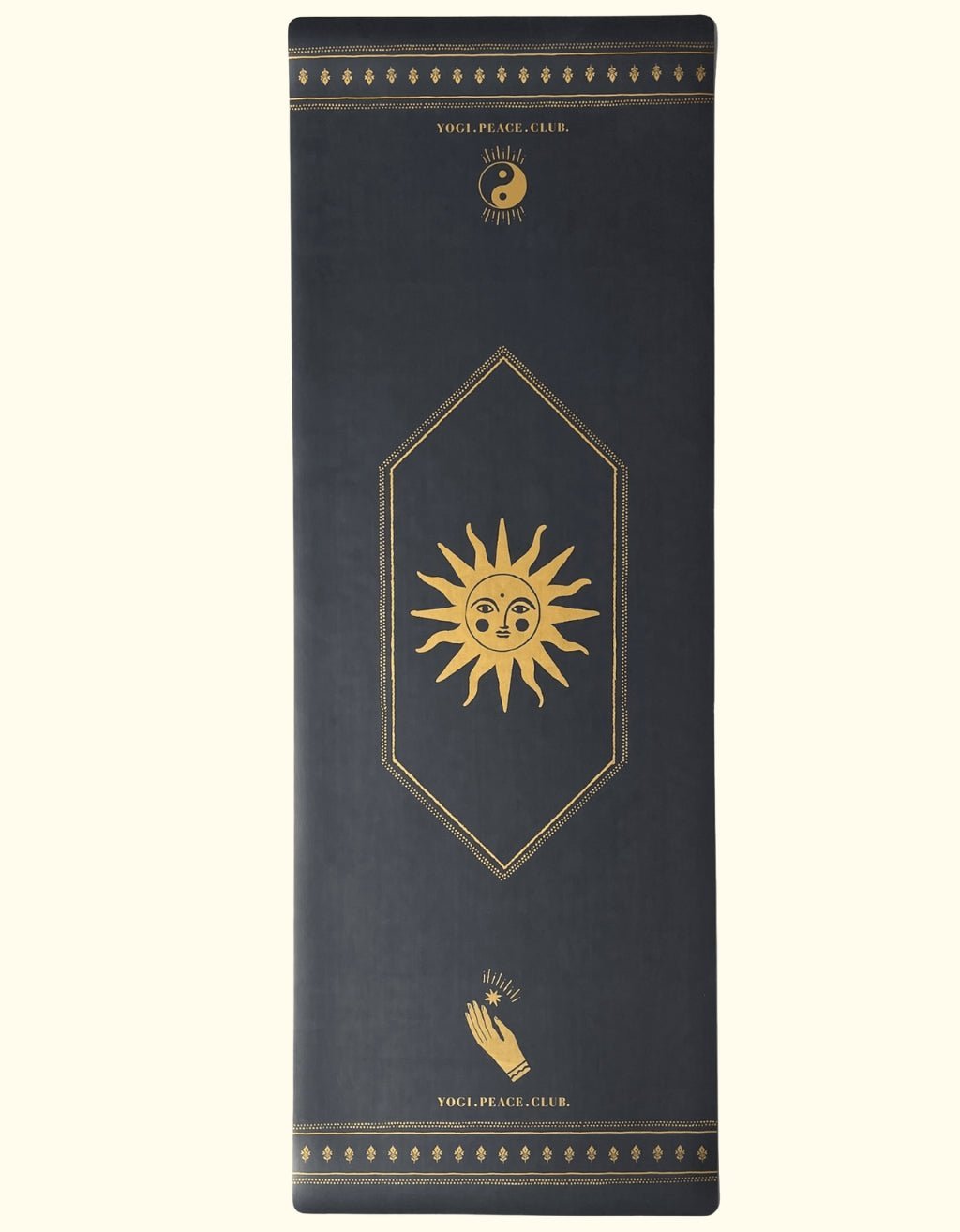 Deluxe Black + Gold Yoga Mat 5 mm - Yogi Peace Club - YOGA MAT