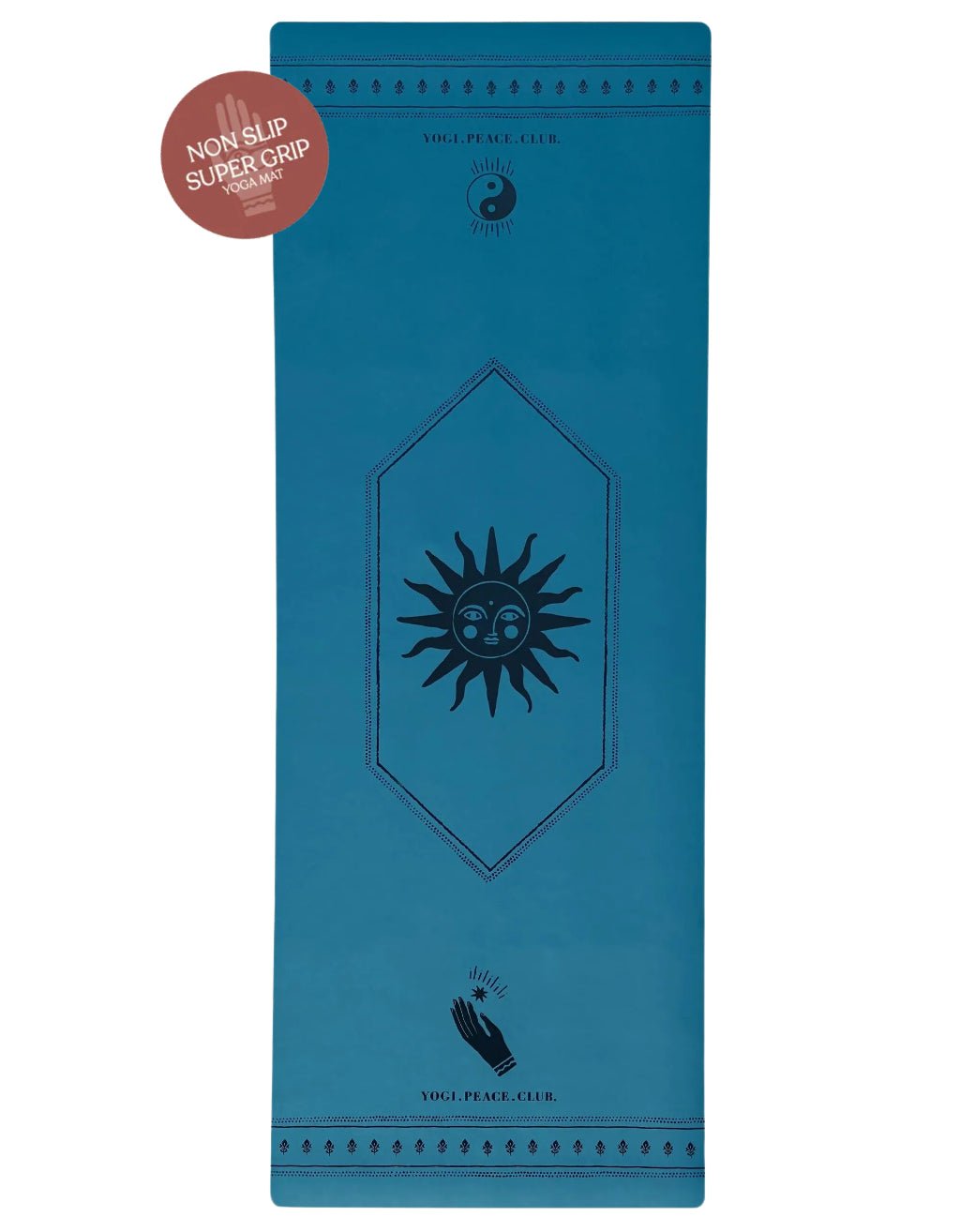 Deluxe Indigo Blue Yoga Mat + Strap - Yogi Peace Club - Yoga Mat