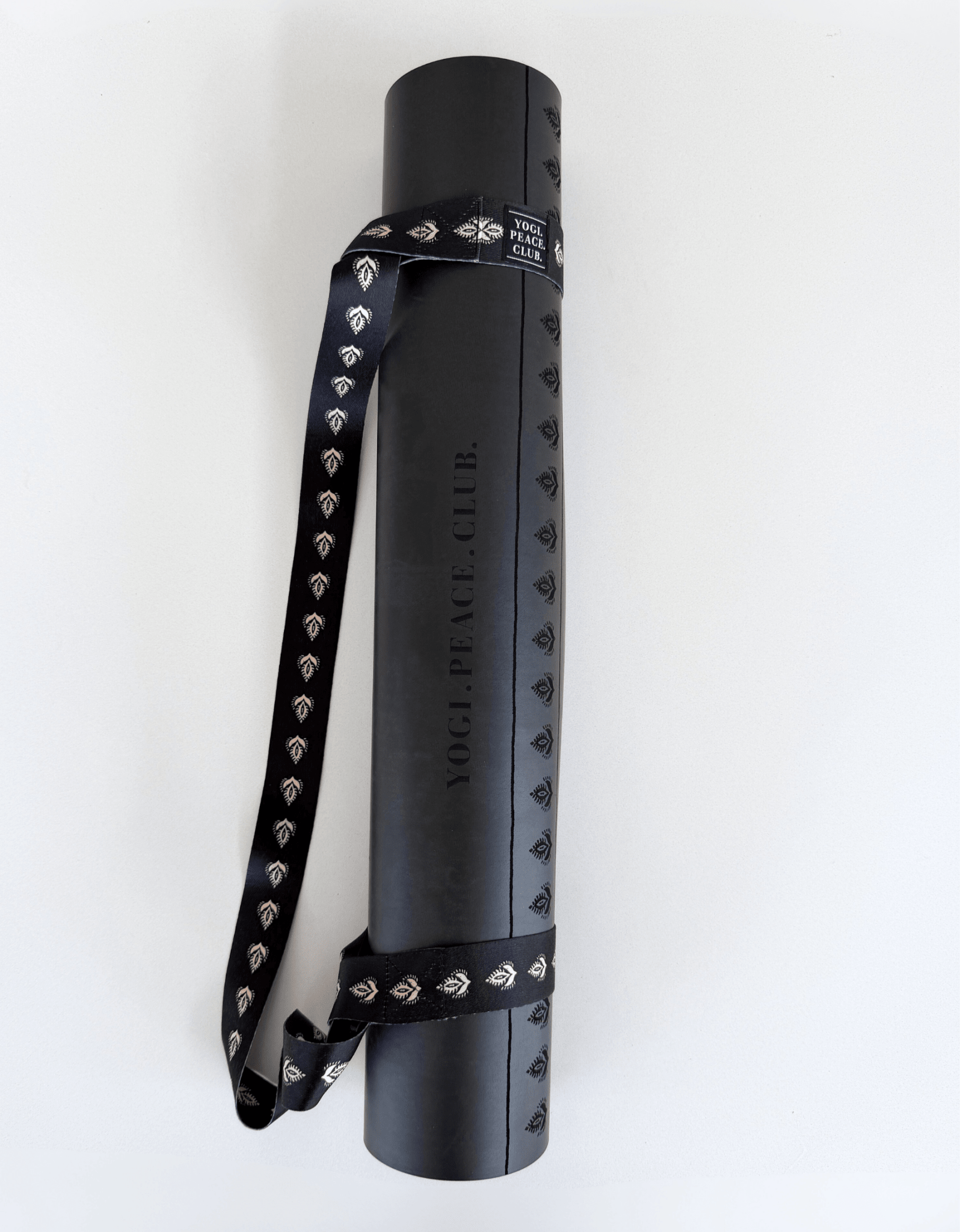 DELUXE LOTUS BLACK MAT 5 MM - Yogi Peace Club - DELUXE YOGA MAT