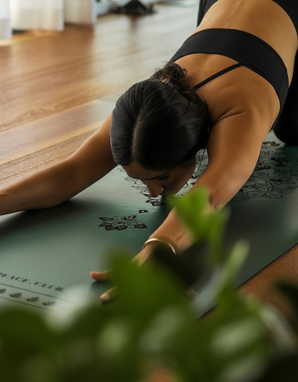 Deluxe Lotus Forest Yoga Mat 5 mm - Yogi Peace Club - YOGA MAT