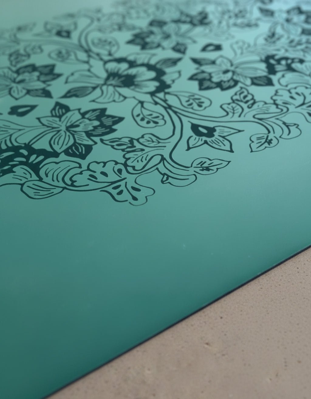 Deluxe Yoga Mat + Block Pack - Lotus Forest 5 mm - Yogi Peace Club - YOGA MAT PACK