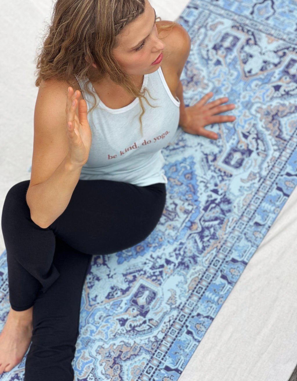 Original Oasis Blue Yoga Mat 4 mm - Yogi Peace Club - YOGA MAT