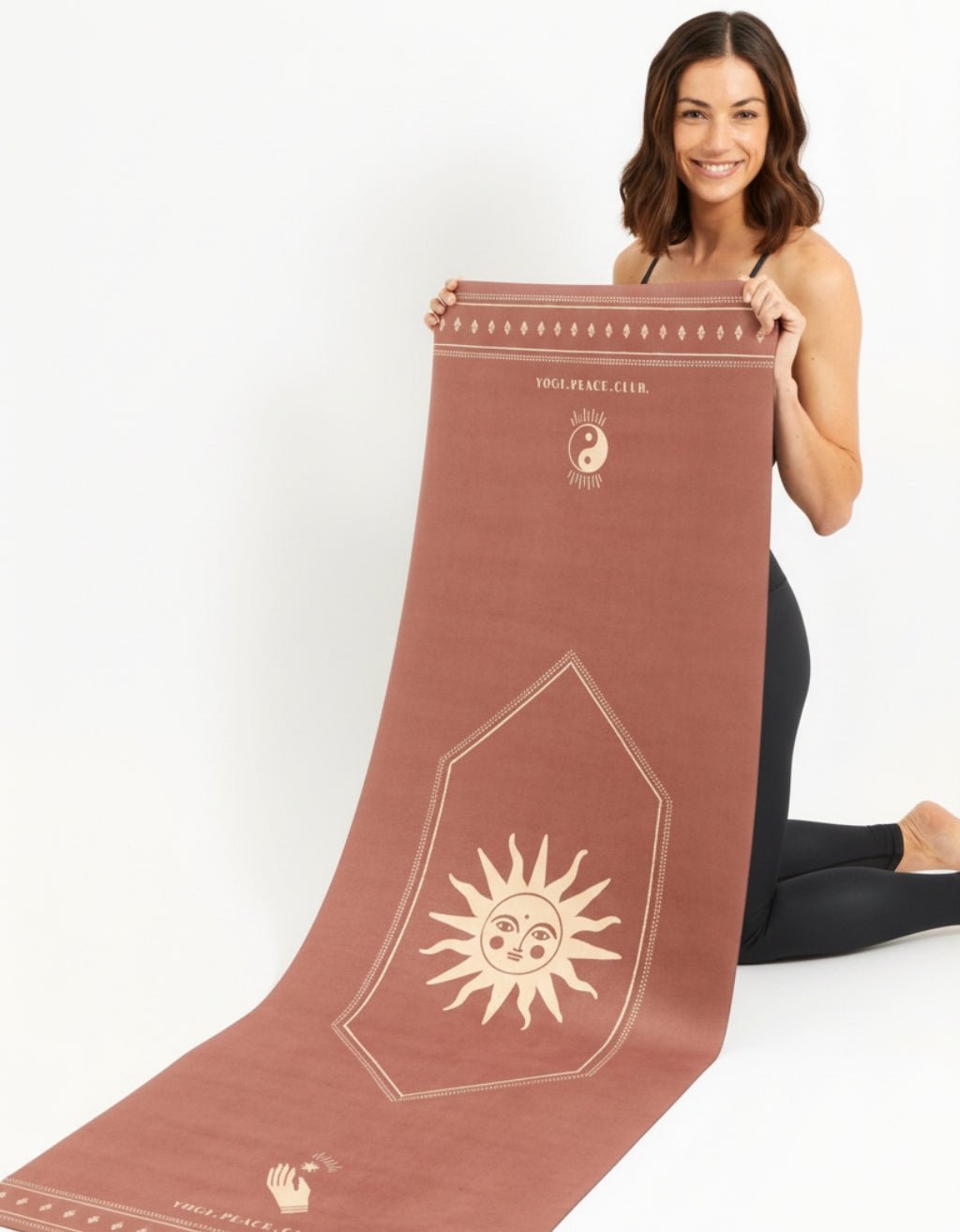 TRAVEL YOGA MAT CEREMONY CINNAMON 1 MM - Yogi Peace Club - YOGA MAT