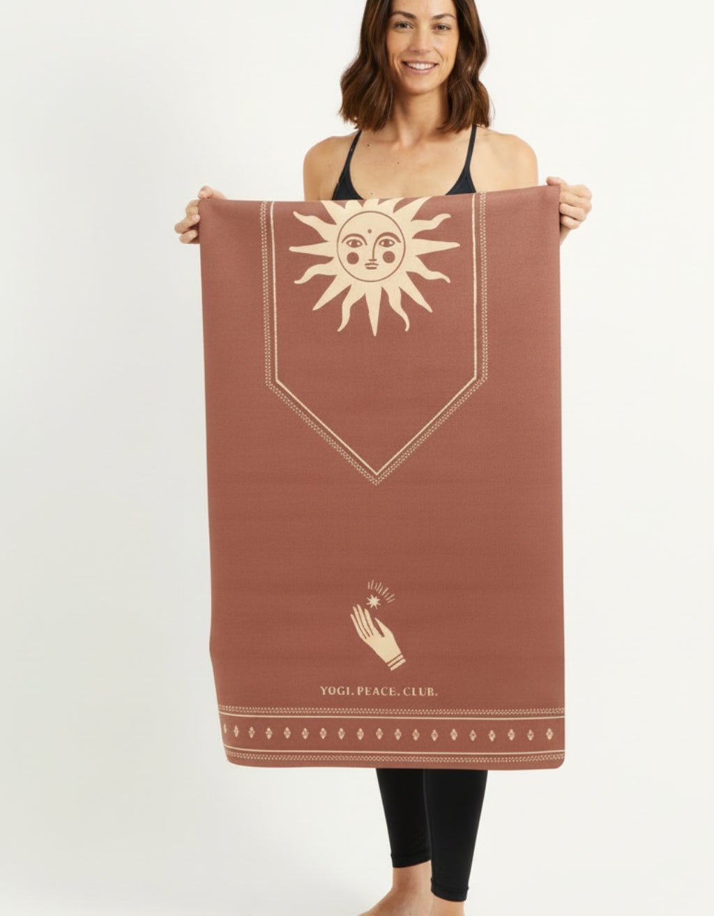 TRAVEL YOGA MAT CEREMONY CINNAMON 1 MM - Yogi Peace Club - YOGA MAT