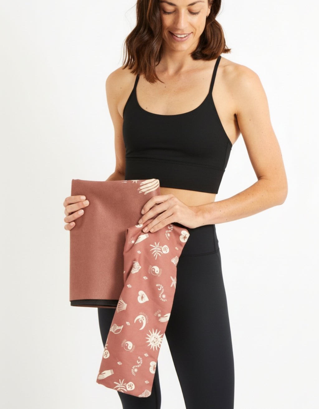 TRAVEL YOGA MAT CEREMONY CINNAMON 1 MM - Yogi Peace Club - YOGA MAT