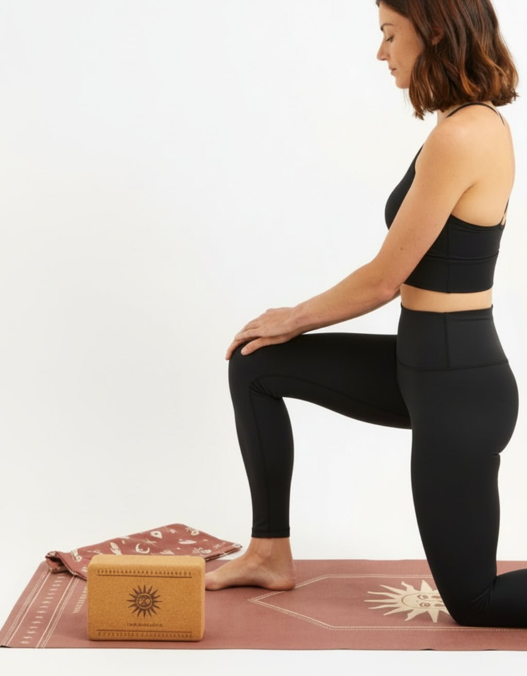 TRAVEL YOGA MAT CEREMONY CINNAMON 1 MM - Yogi Peace Club - YOGA MAT