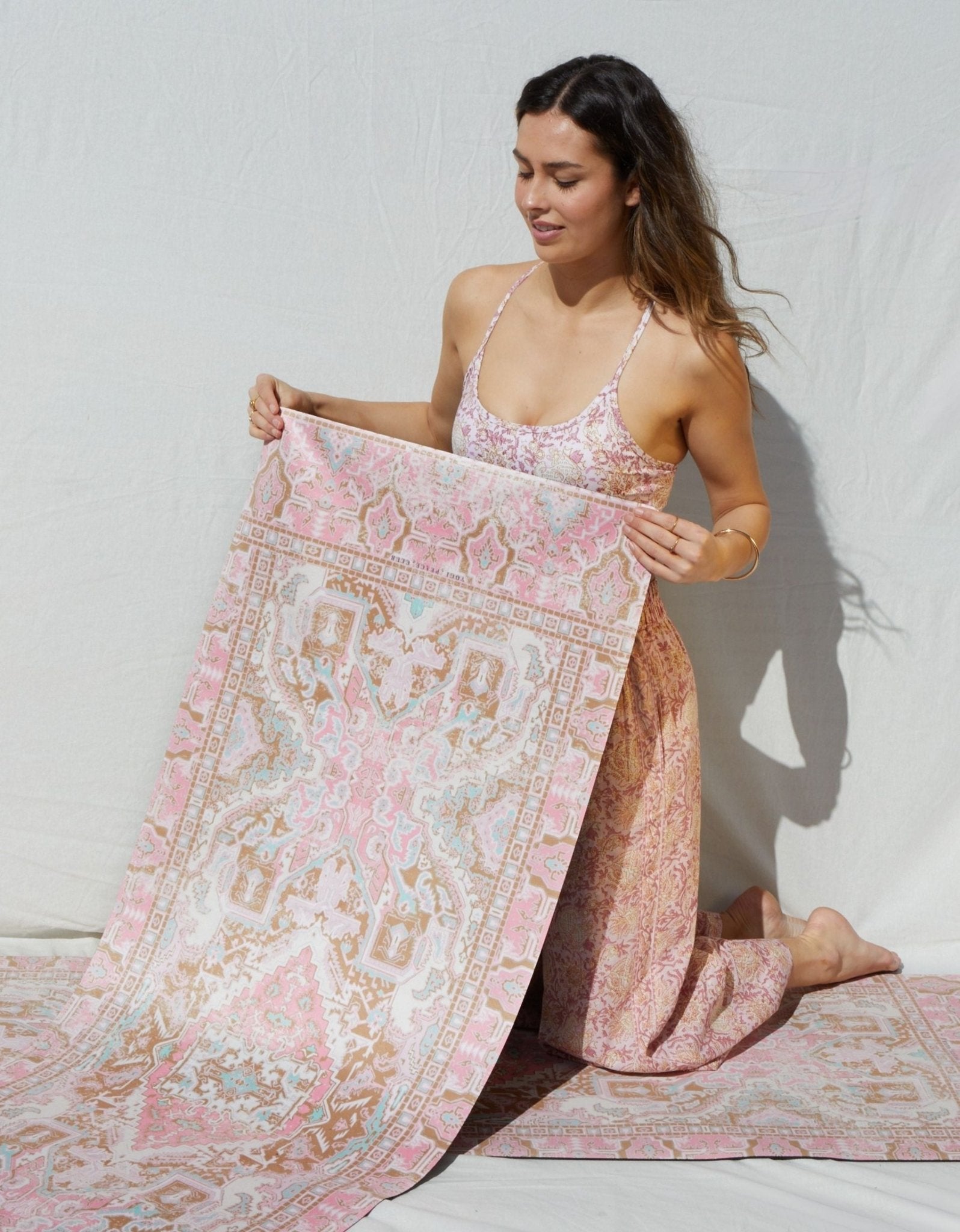 Travel Yoga Mat Oasis Pink 1 mm - COMING SOON - Yogi Peace Club - YOGA MAT